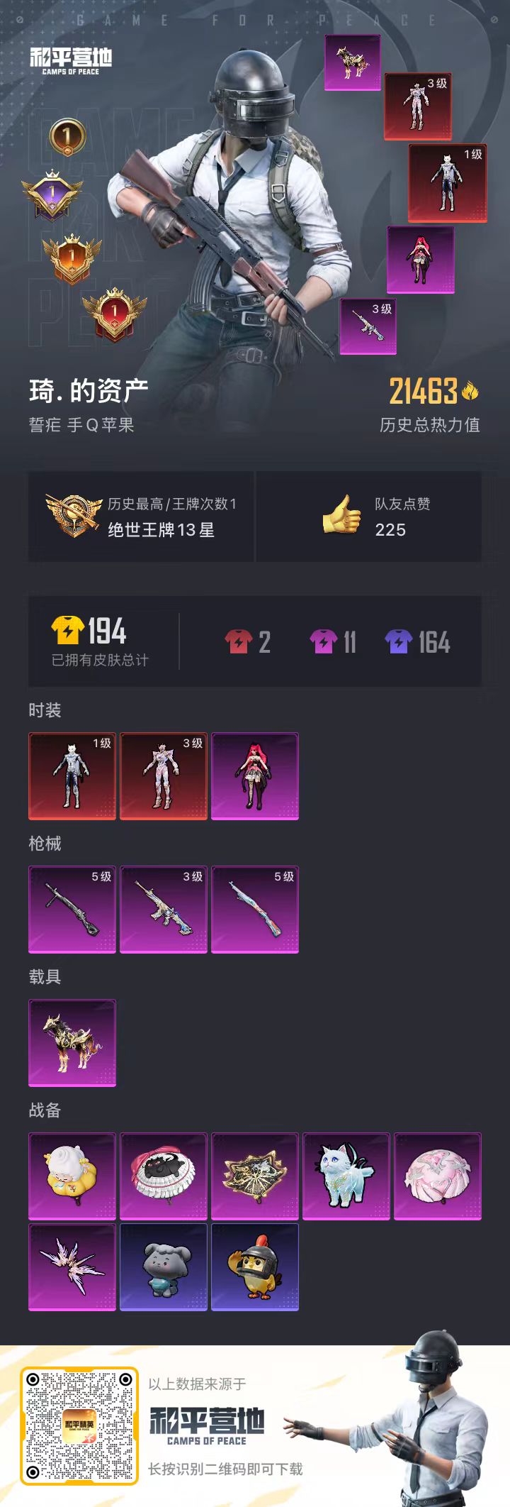 HPSJ3453807和平精英账号详情图4 HPSJ3453807和平精英账号详情图4