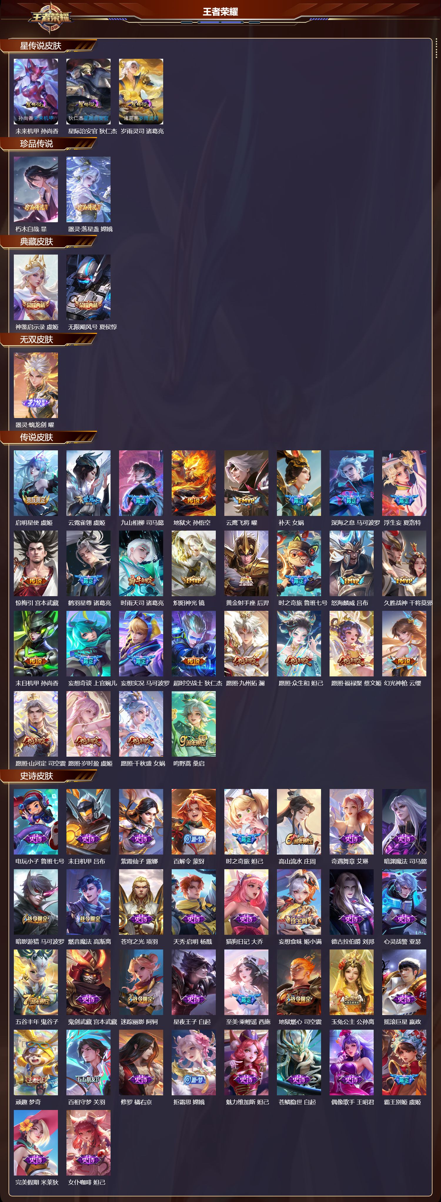 WZQM3482314王者荣耀账号详情图3