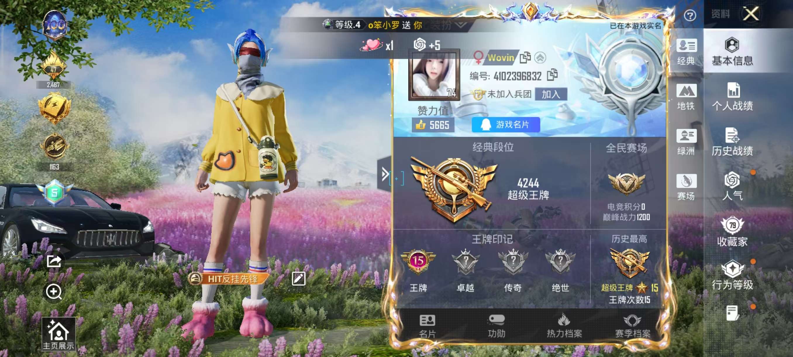 HPCMW410082和平精英账号详情图2