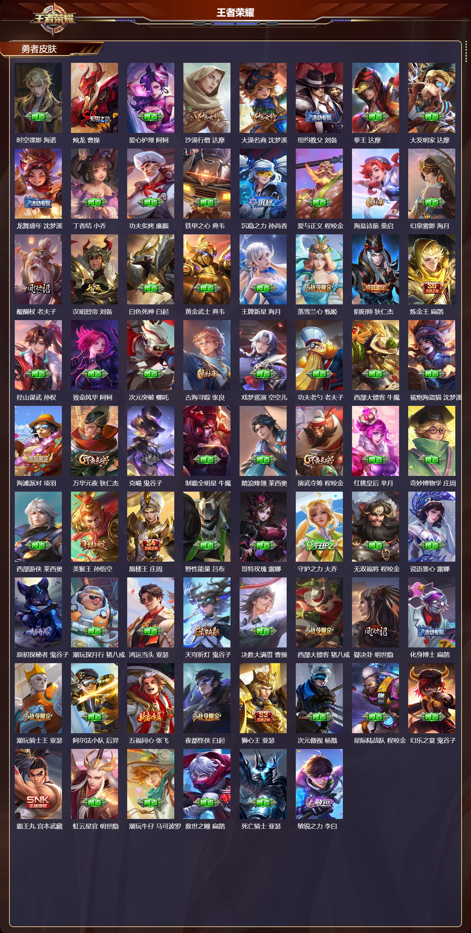 WZQM3482340王者荣耀账号详情图5