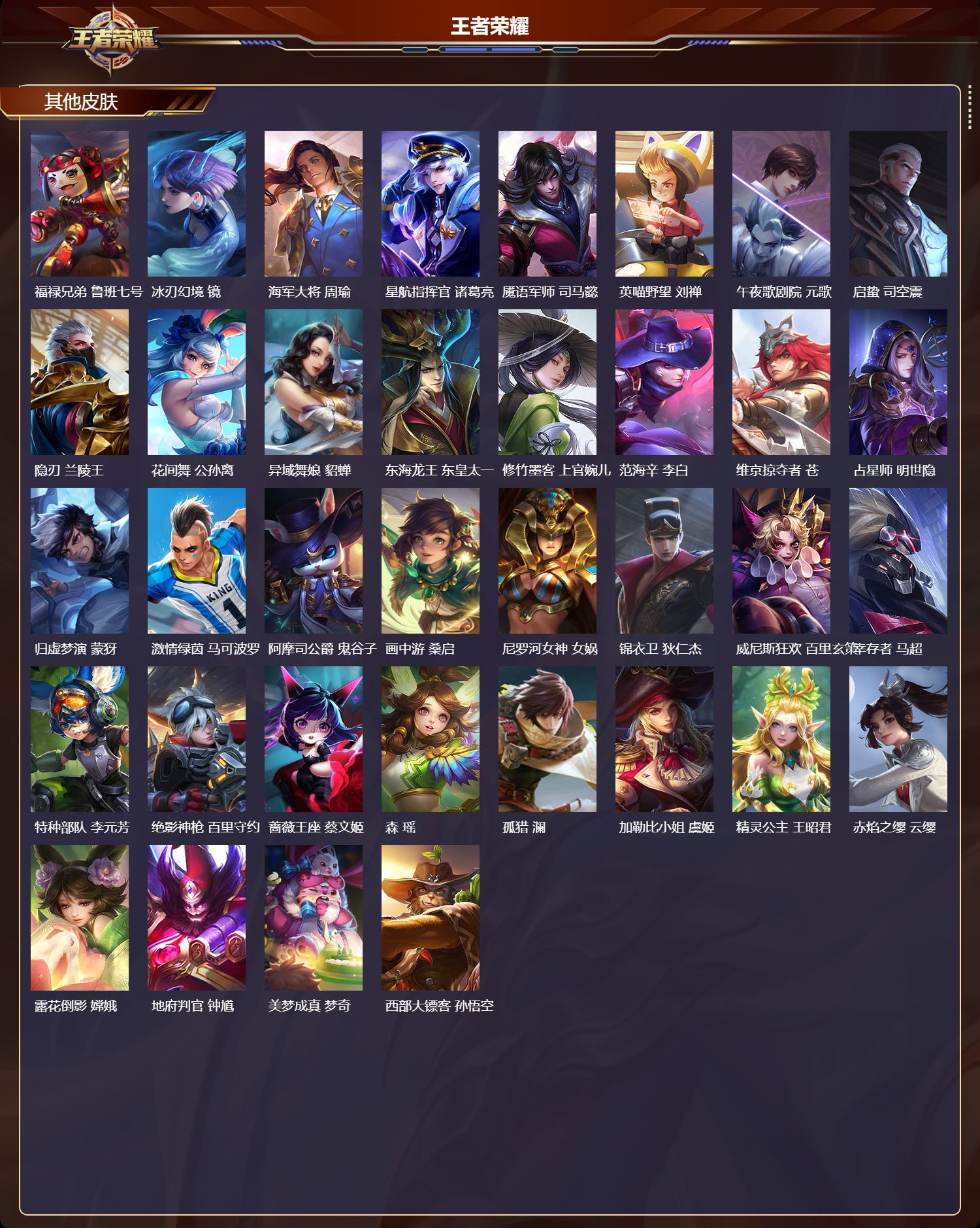 WZMK3482305王者荣耀账号详情图5