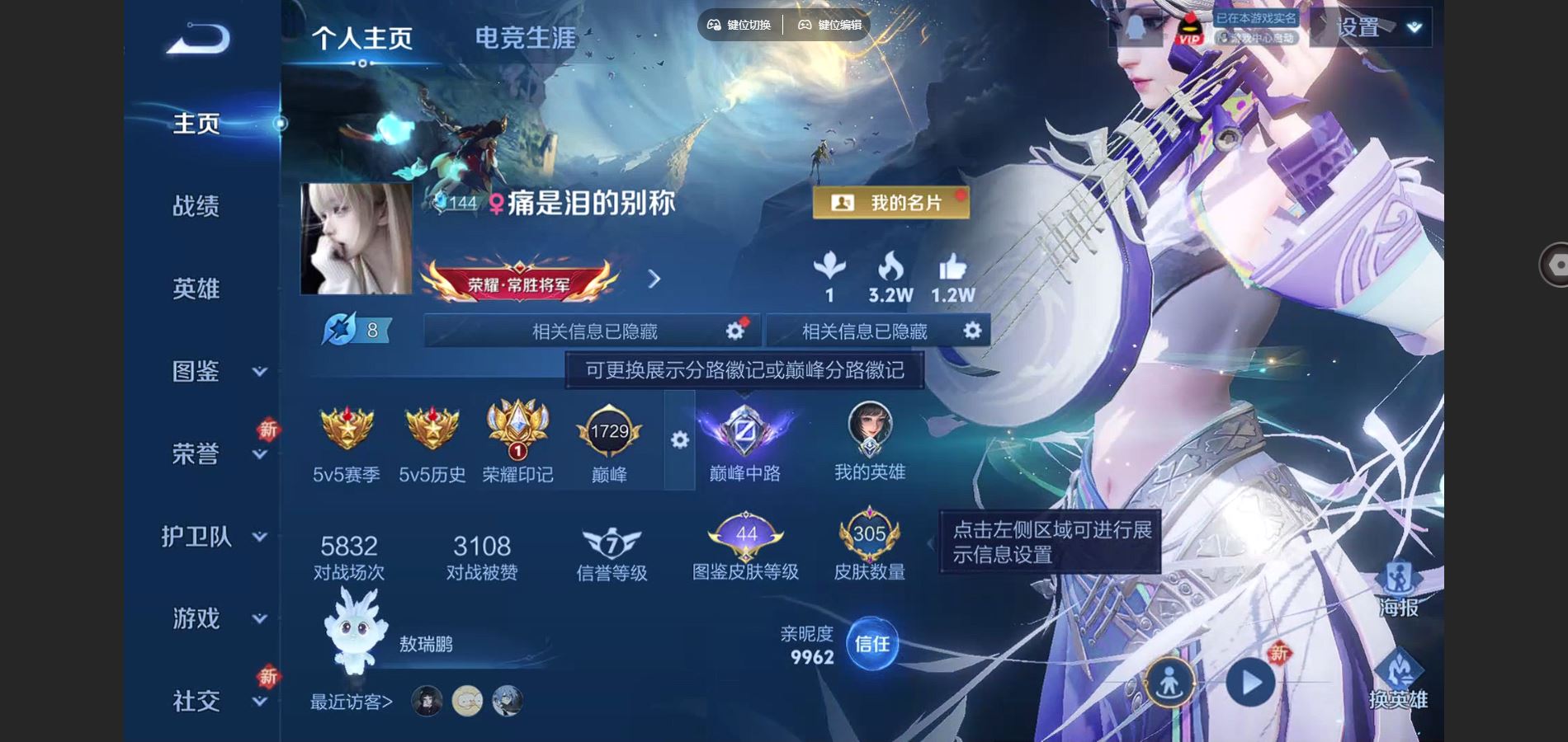 WZCMW425217王者荣耀账号详情图2