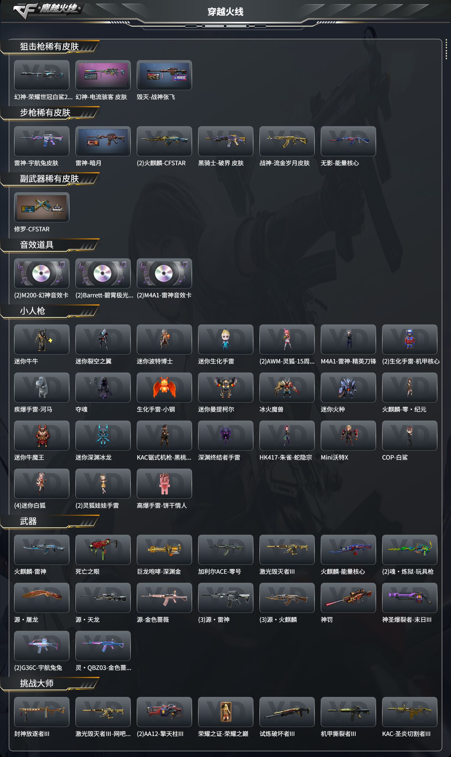 CFCMW425226穿越火线账号详情图3