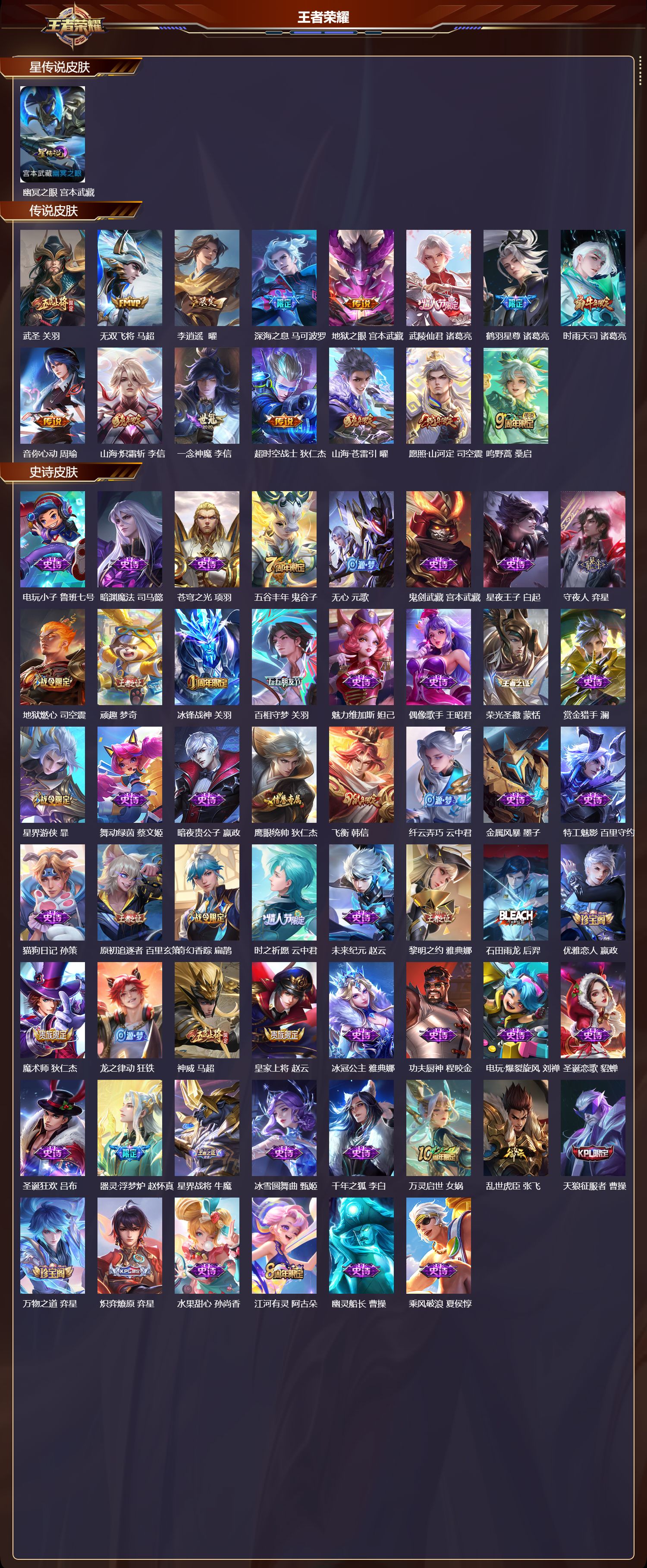 WZMK3482277王者荣耀账号详情图2 WZMK3482277王者荣耀账号详情图2