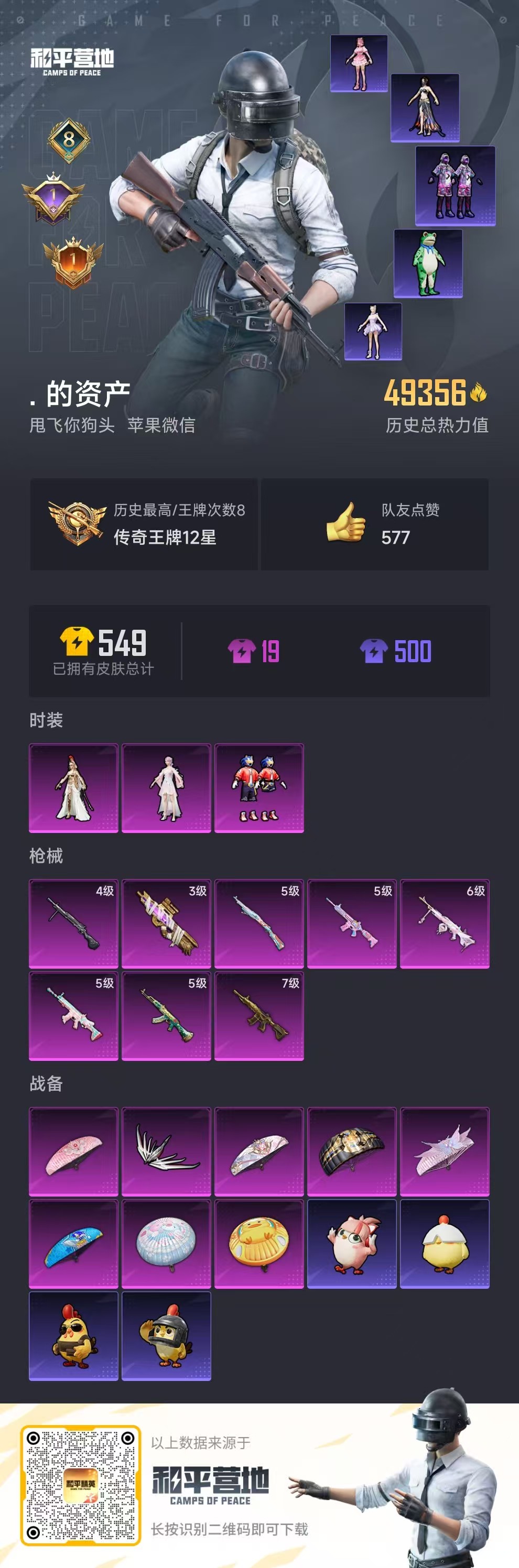 HPSJ3453927和平精英账号详情图4 HPSJ3453927和平精英账号详情图4