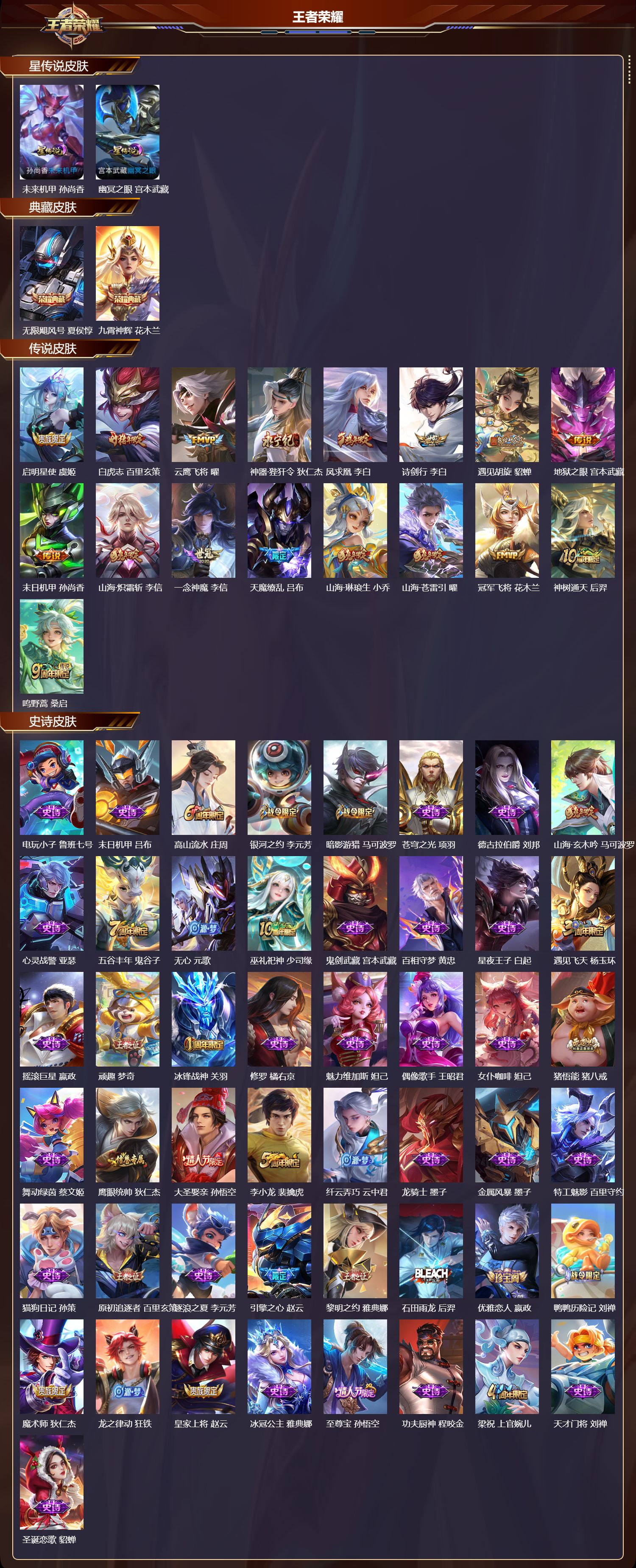 WZQM3482290王者荣耀账号详情图3