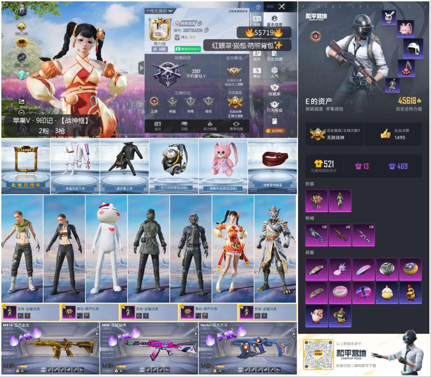 HPSJ3453851和平精英账号详情图2