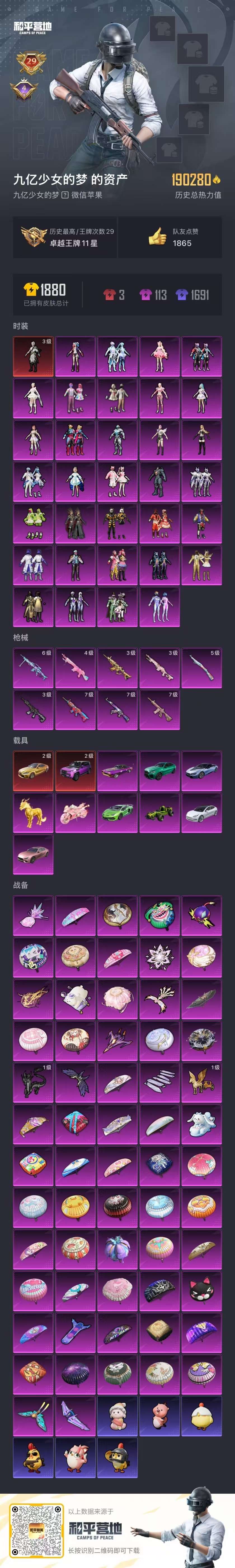 HPSJ3453878和平精英账号详情图3 HPSJ3453878和平精英账号详情图3