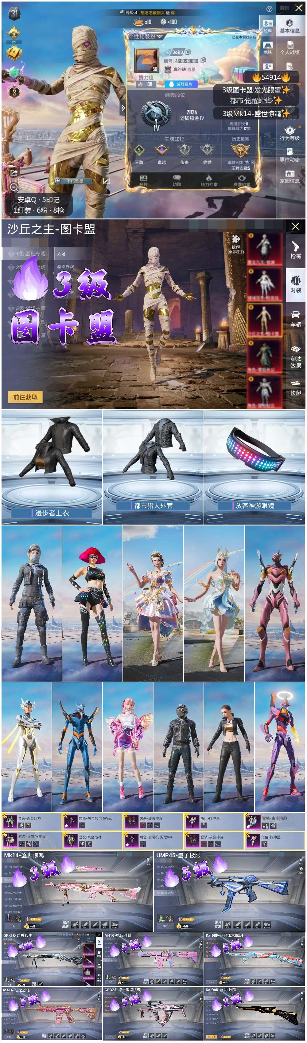 HPSJ3453934和平精英账号详情图4