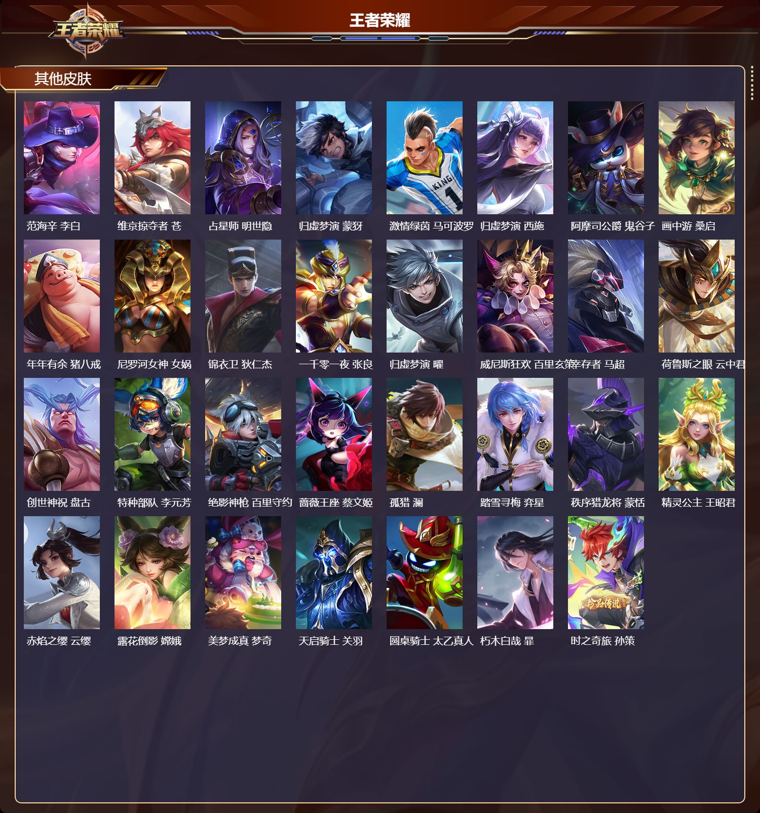 WZQM3482300王者荣耀账号详情图8