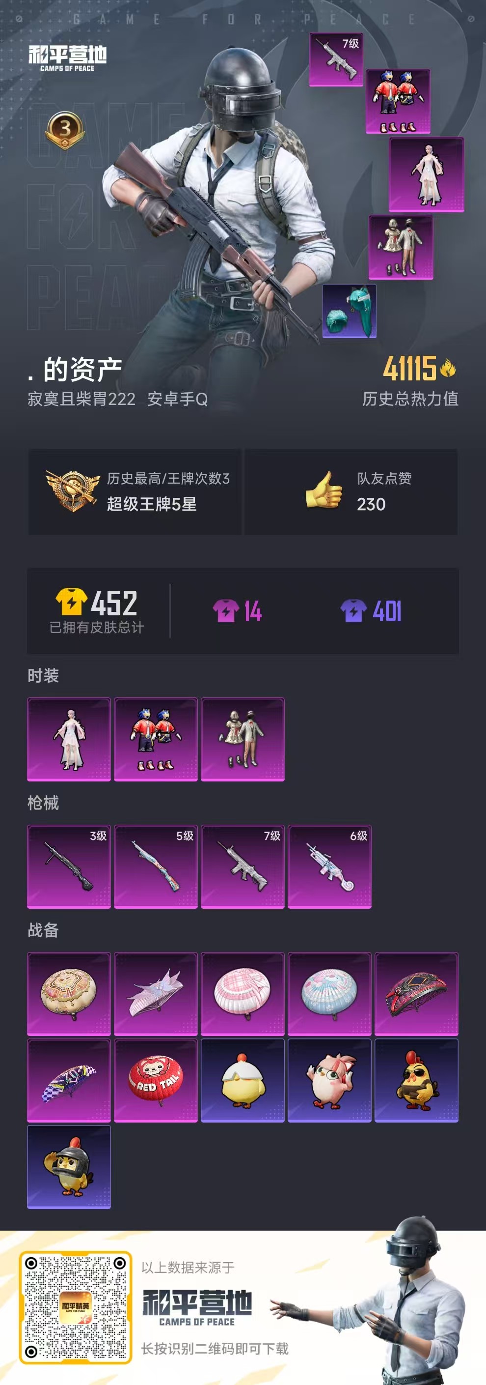 HPCMW410069和平精英账号详情图3