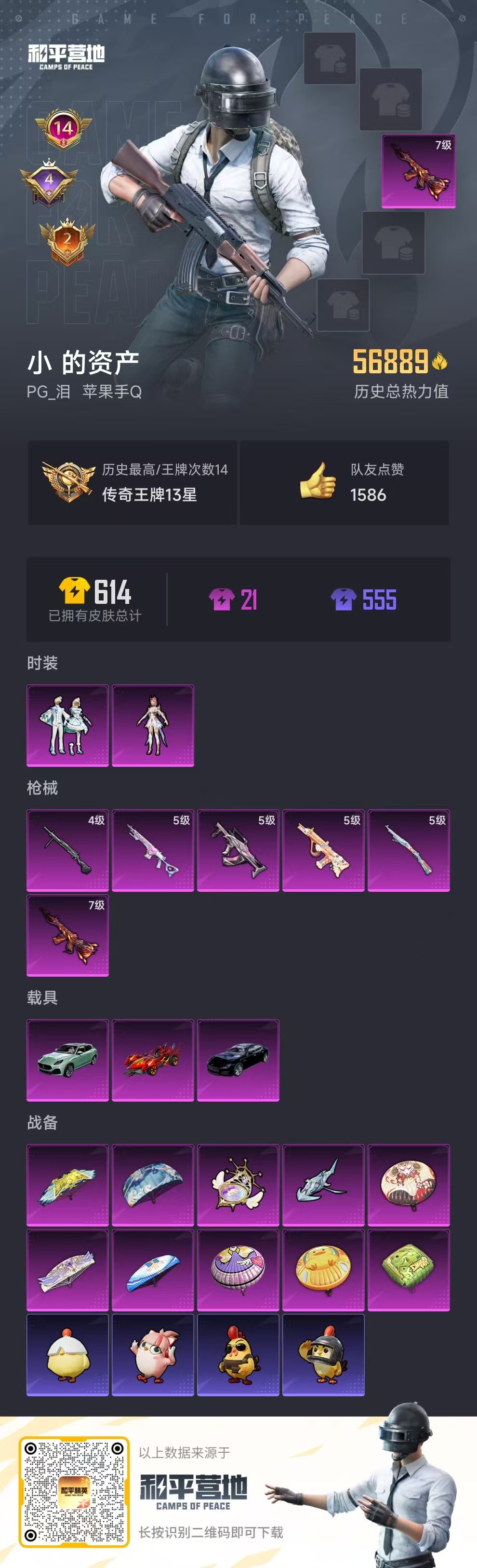 HPSJ3453787和平精英账号详情图2