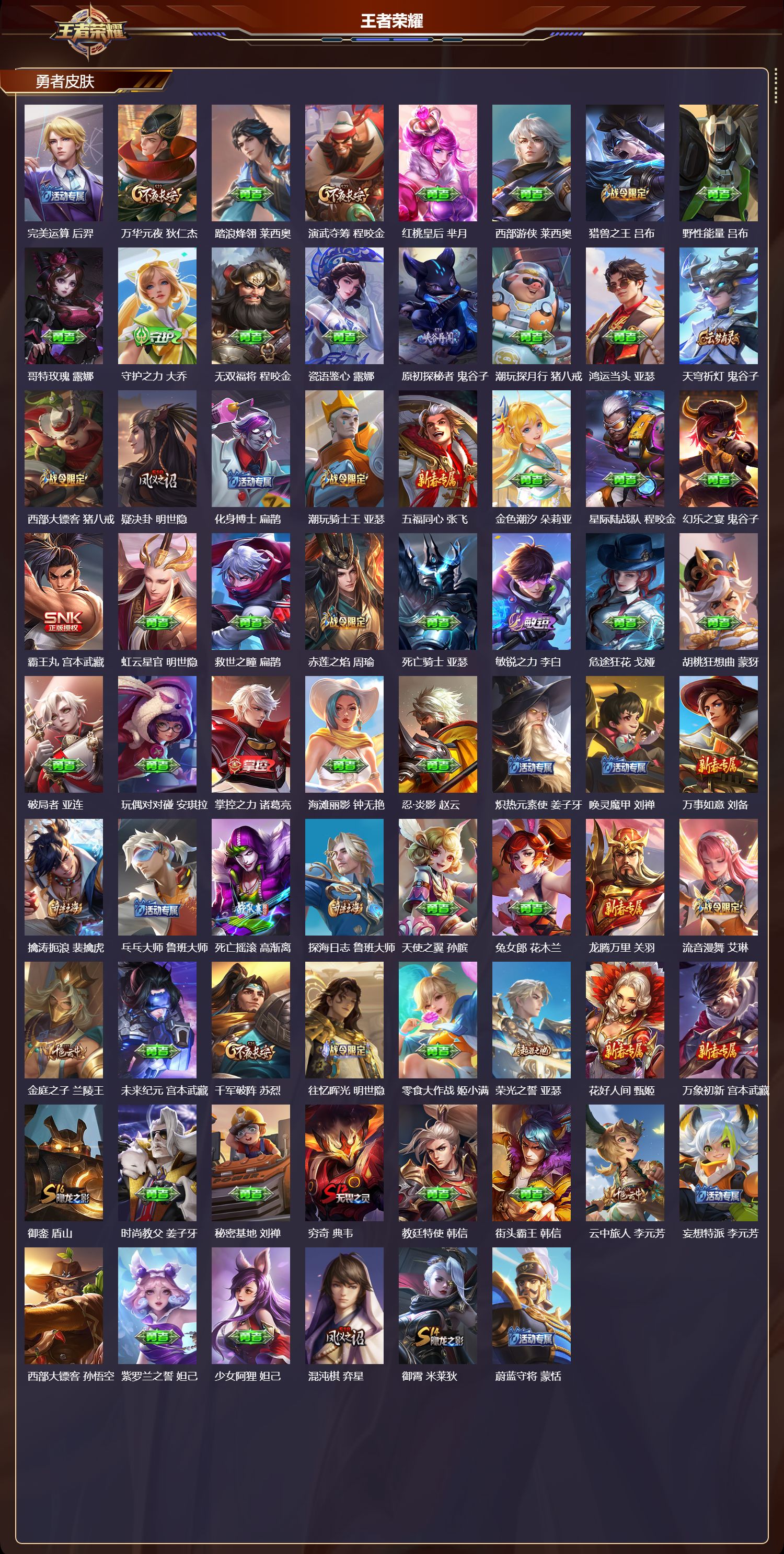 WZQM3482315王者荣耀账号详情图6