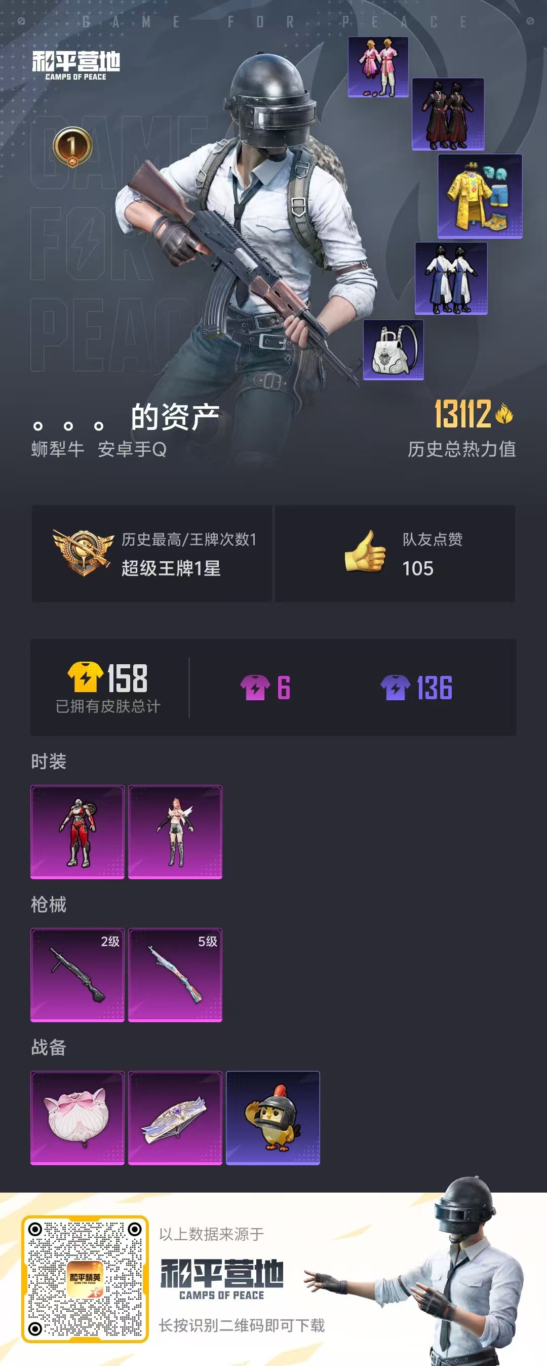 HPSJ43559和平精英账号详情图3 HPSJ43559和平精英账号详情图3