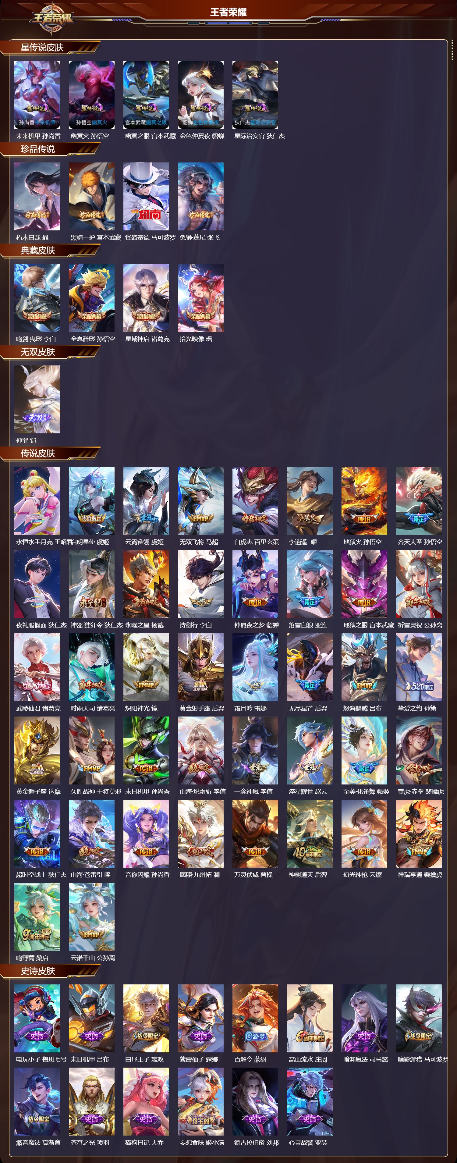 WZQM3482315王者荣耀账号详情图3