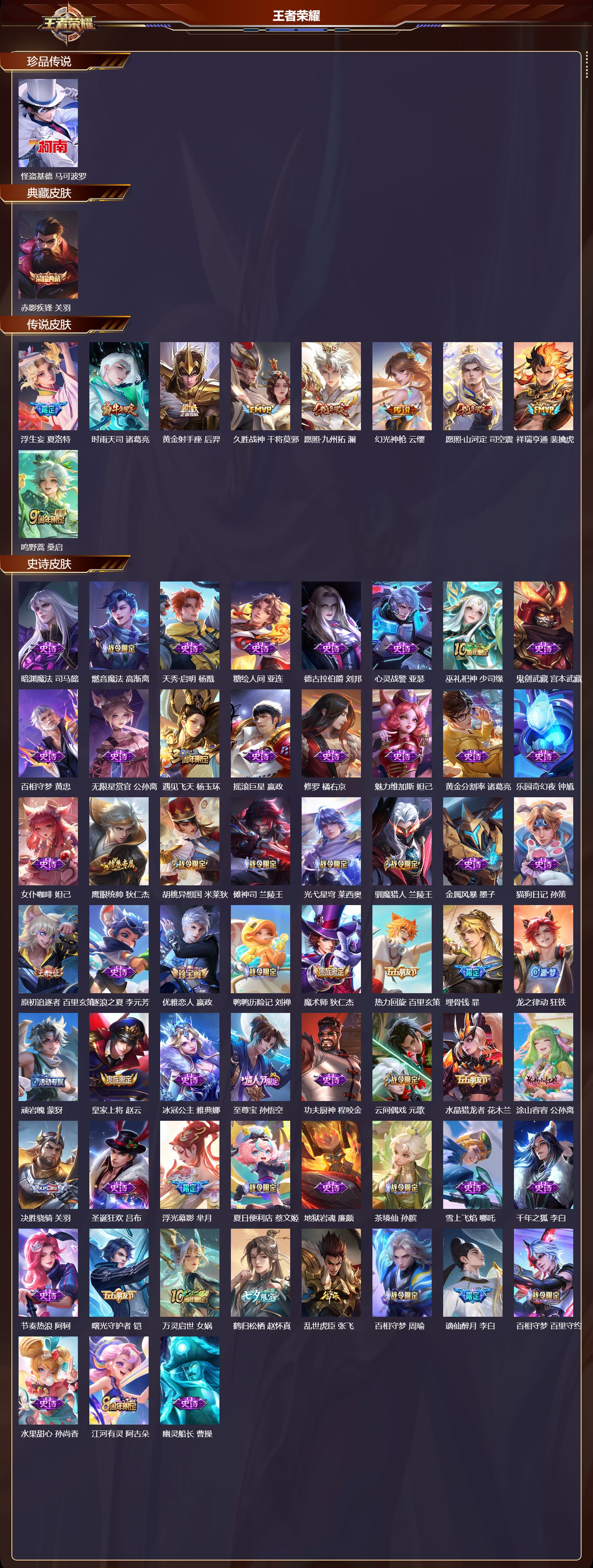 WZQM3482298王者荣耀账号详情图3