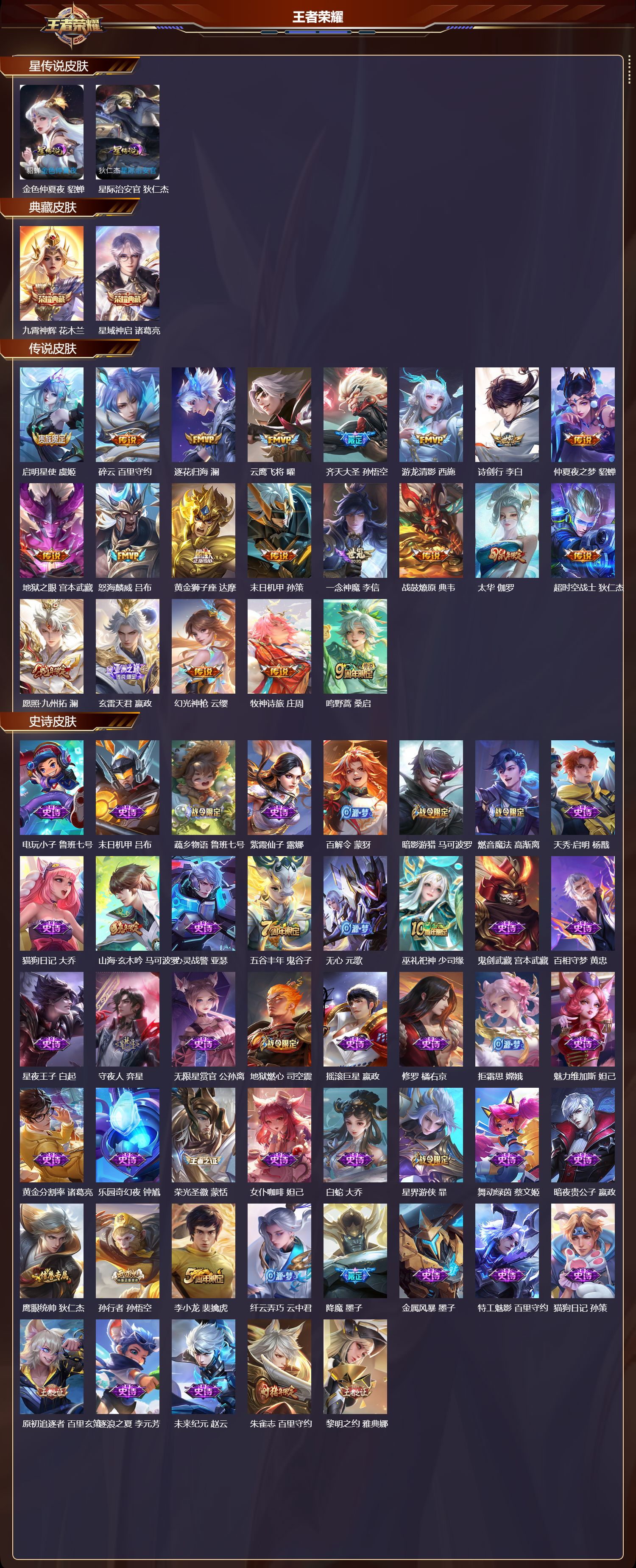 WZQM3482313王者荣耀账号详情图3