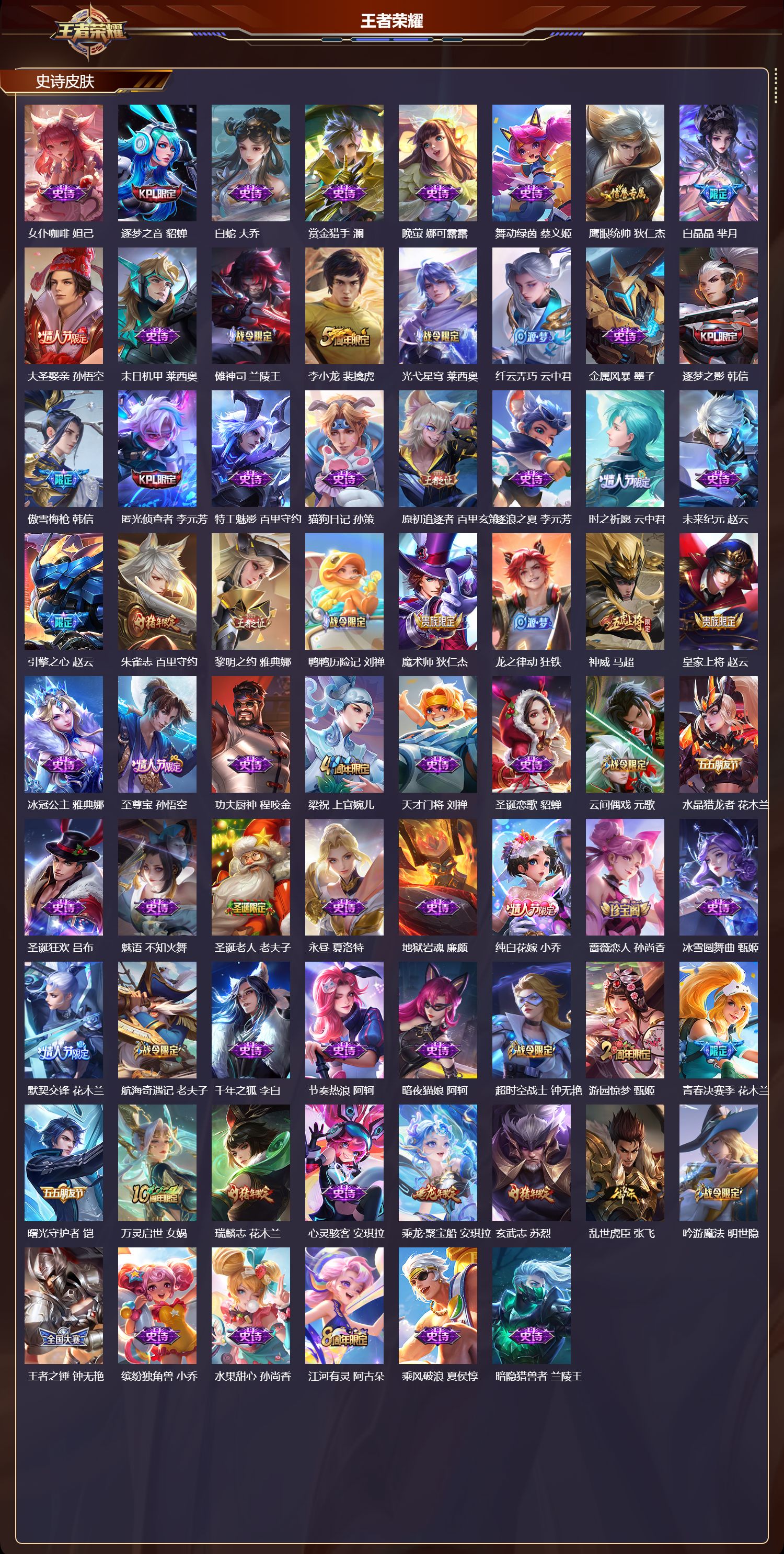 WZQM3482340王者荣耀账号详情图4