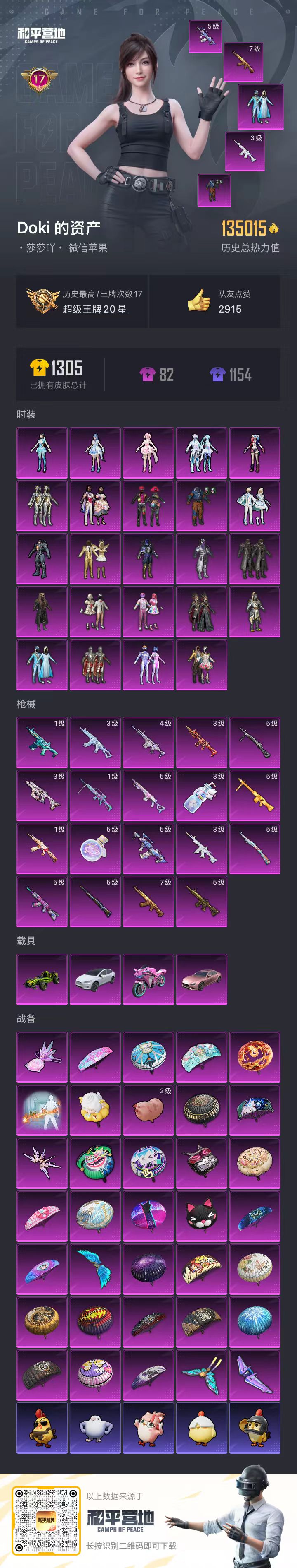 HPSJ3453742和平精英账号详情图3