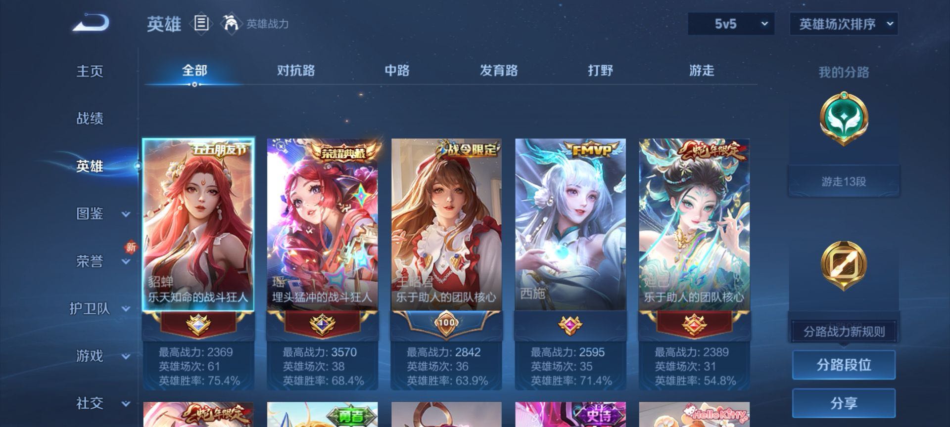 WZCMW416187王者荣耀账号详情图5