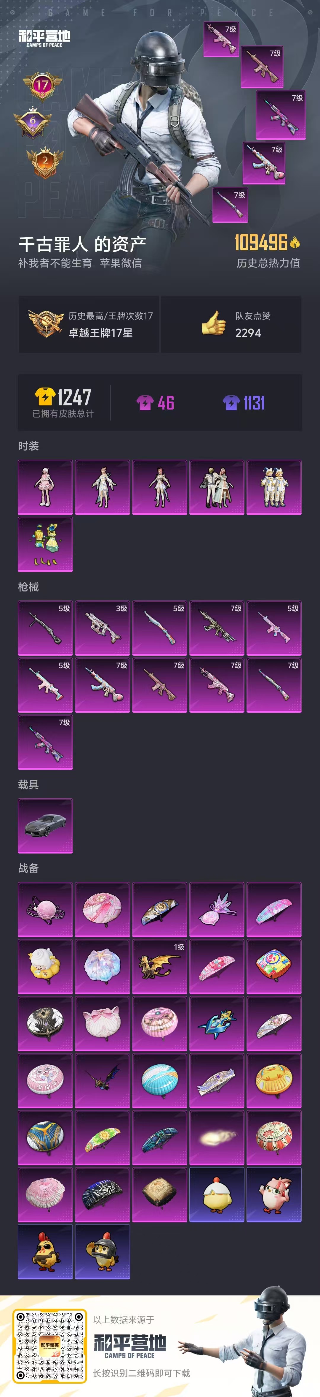 HPSJ3453756和平精英账号详情图3 HPSJ3453756和平精英账号详情图3