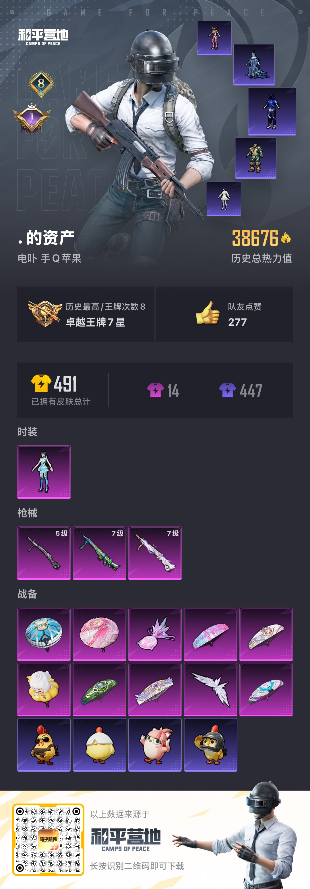 HPSJ43594和平精英账号详情图3 HPSJ43594和平精英账号详情图3