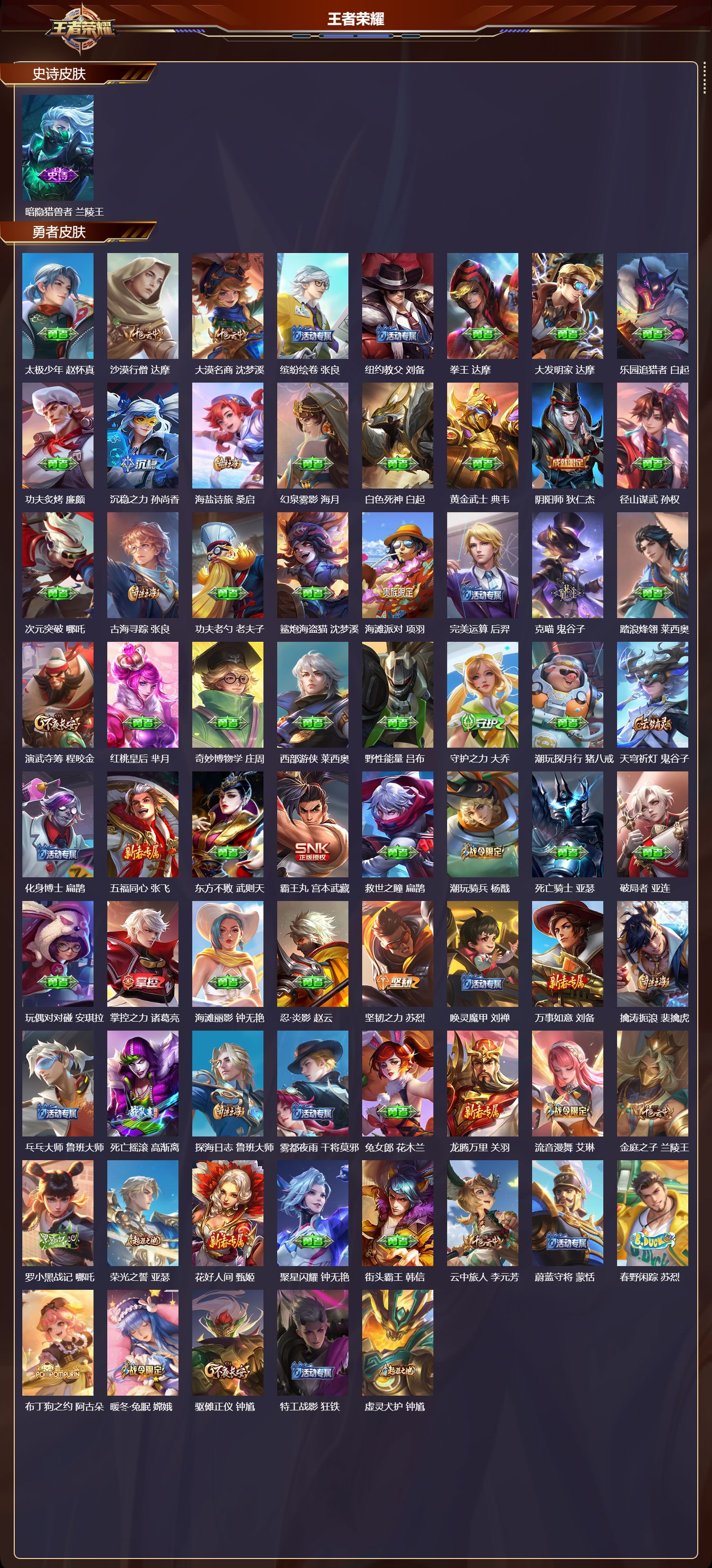 WZMK3482277王者荣耀账号详情图3 WZMK3482277王者荣耀账号详情图3