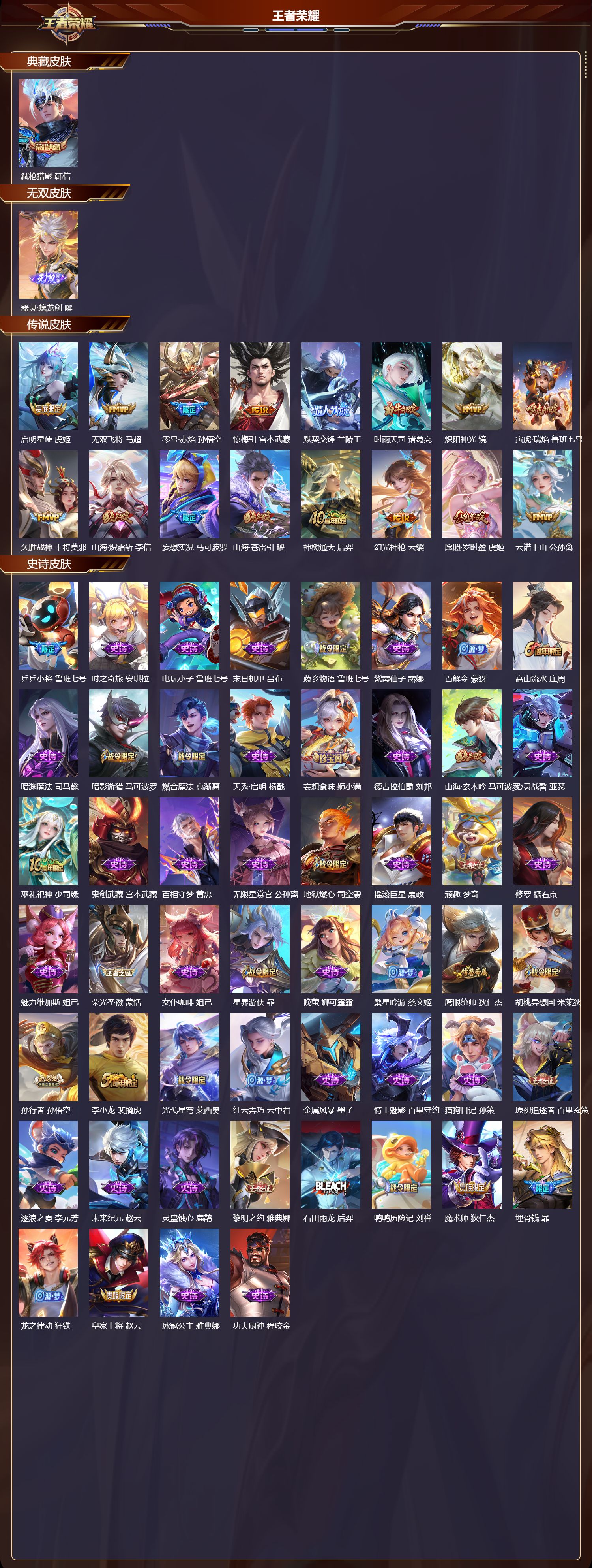 WZCMW416200王者荣耀账号详情图6