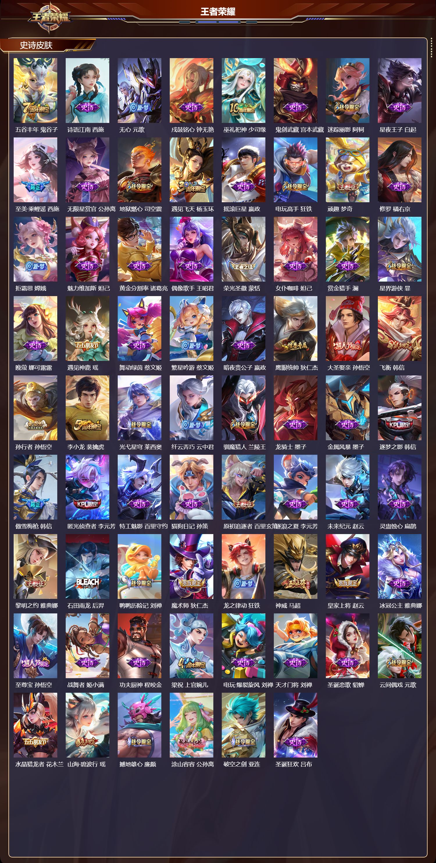 WZQM3482315王者荣耀账号详情图4