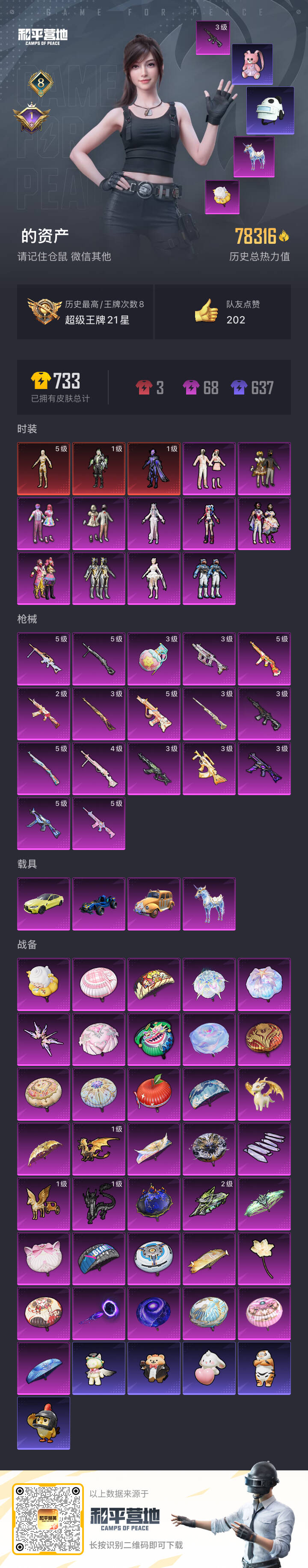 HPSJ3453930和平精英账号详情图3 HPSJ3453930和平精英账号详情图3