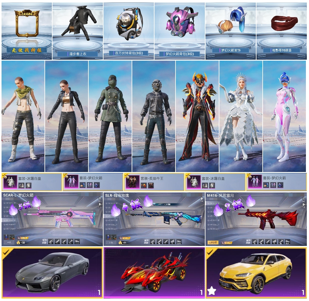 HPSJ3453908和平精英账号详情图3