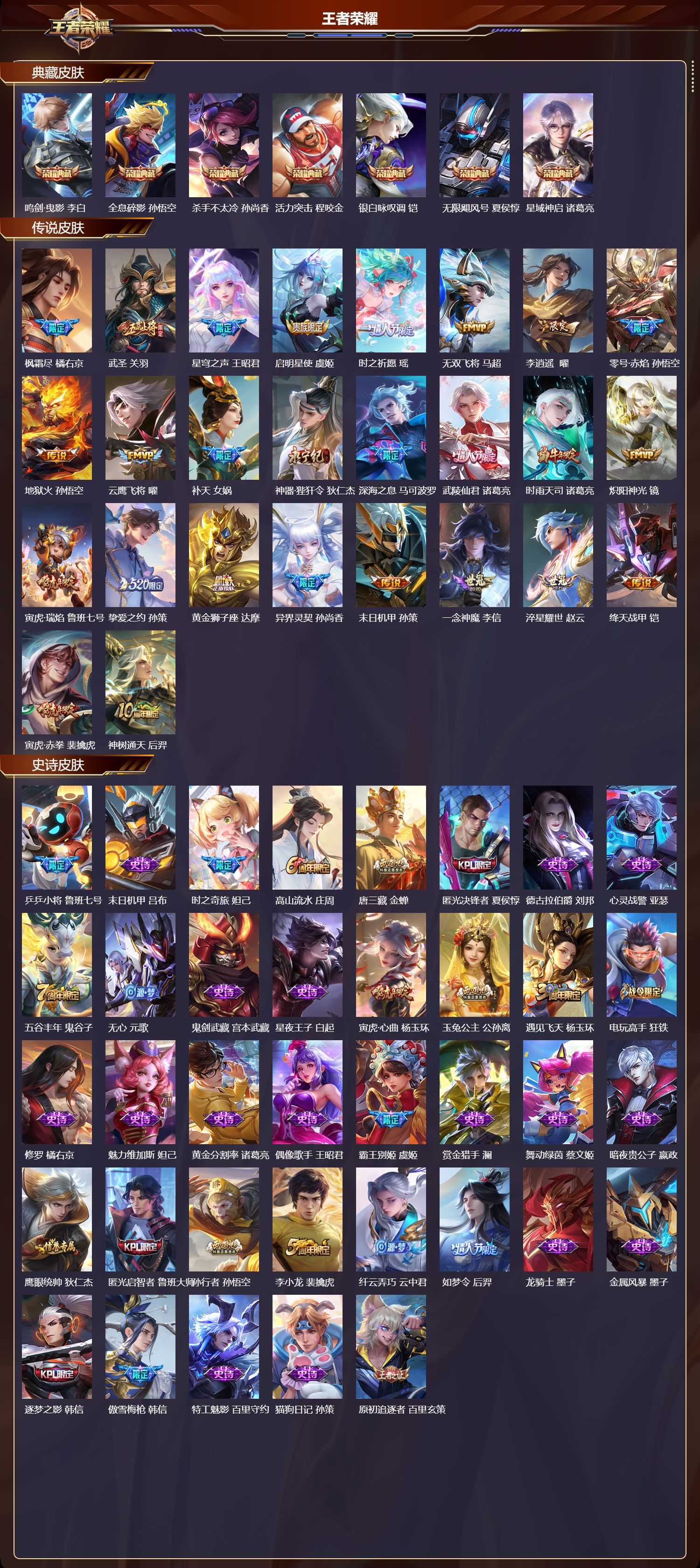 WZMK3482306王者荣耀账号详情图2 WZMK3482306王者荣耀账号详情图2