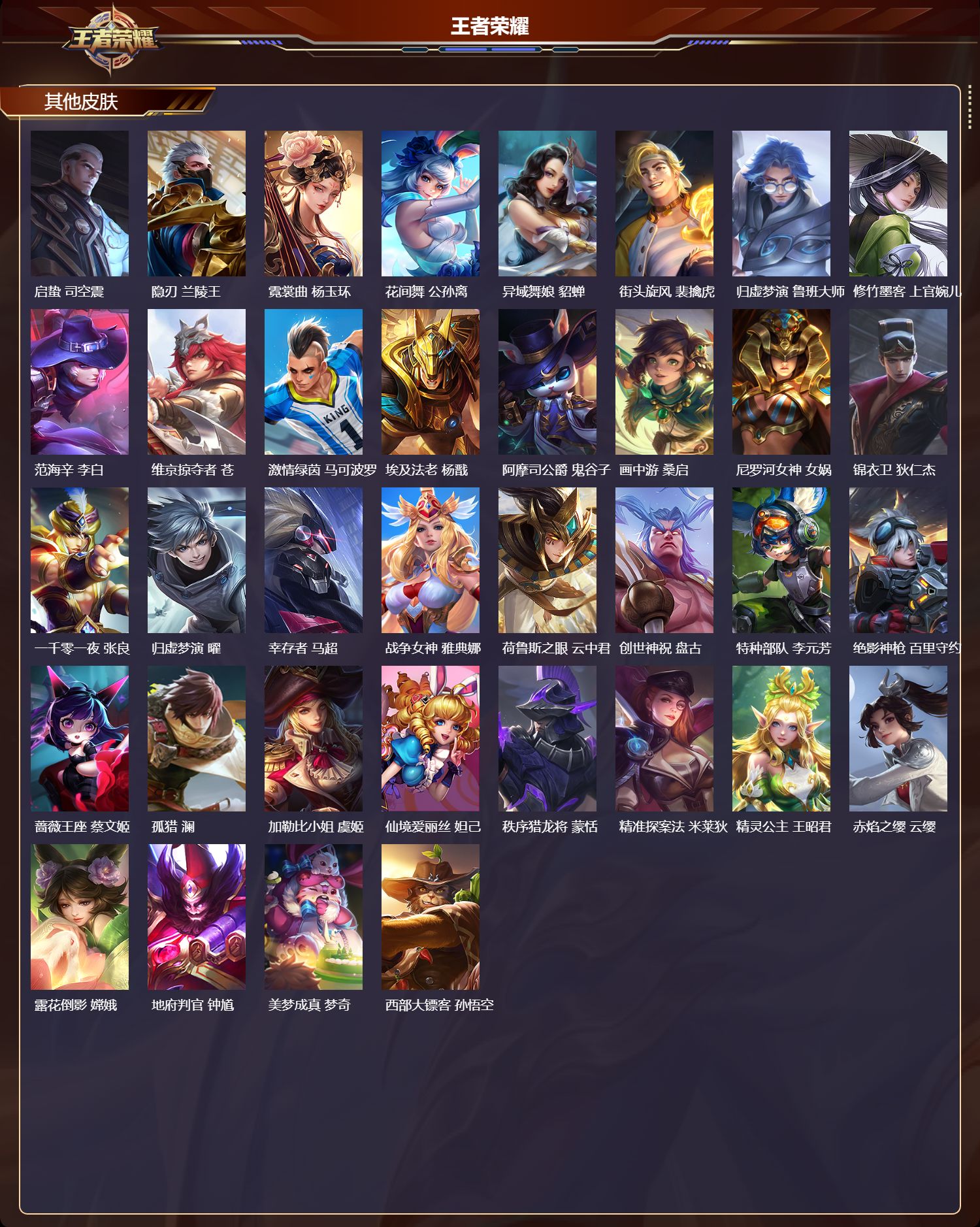 WZMK3482307王者荣耀账号详情图5