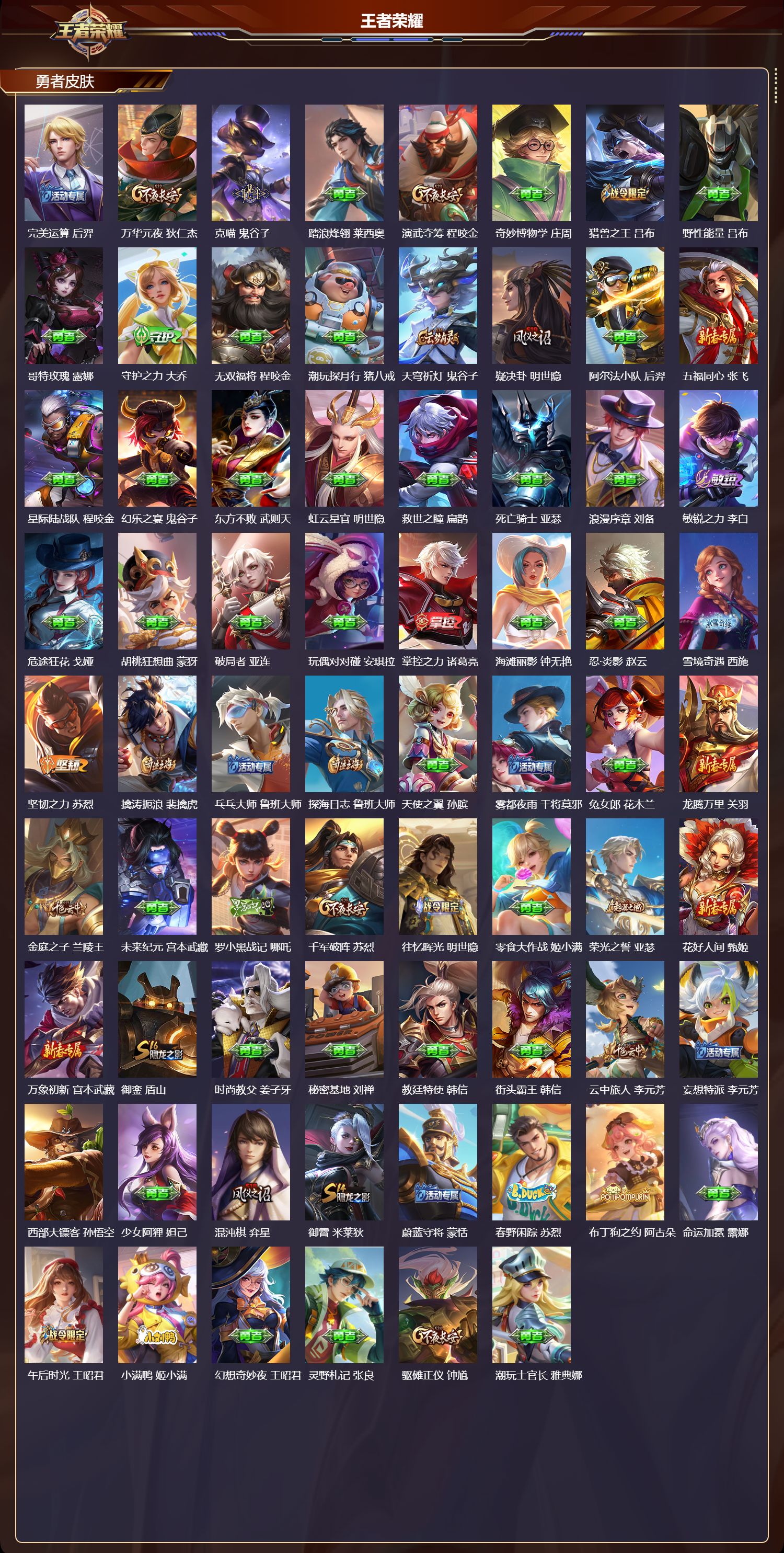 WZQM3482316王者荣耀账号详情图5