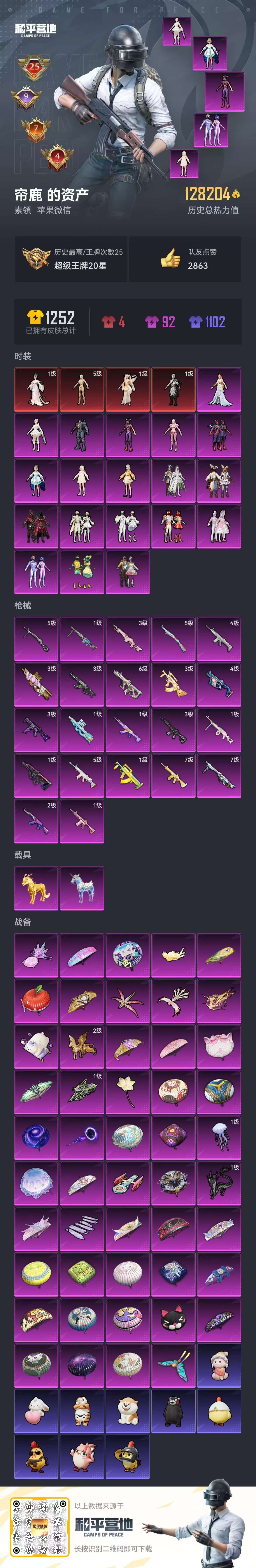 HPSJ3453835和平精英账号详情图4