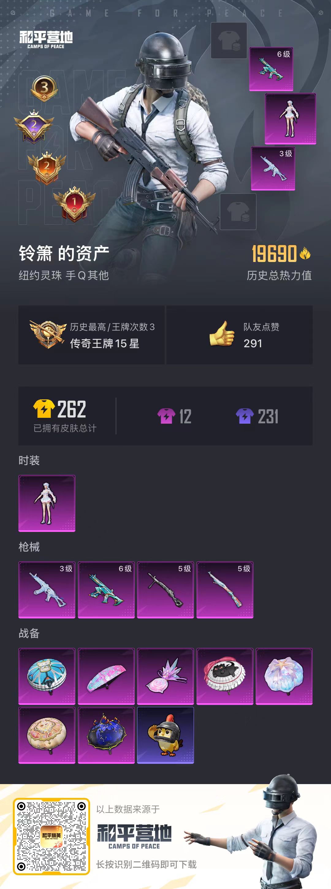 HPSJ3453940和平精英账号详情图3 HPSJ3453940和平精英账号详情图3