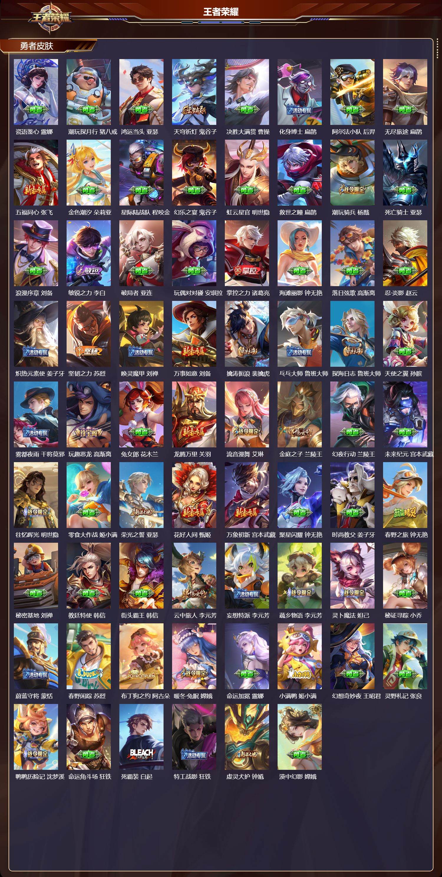 WZQM3482300王者荣耀账号详情图6