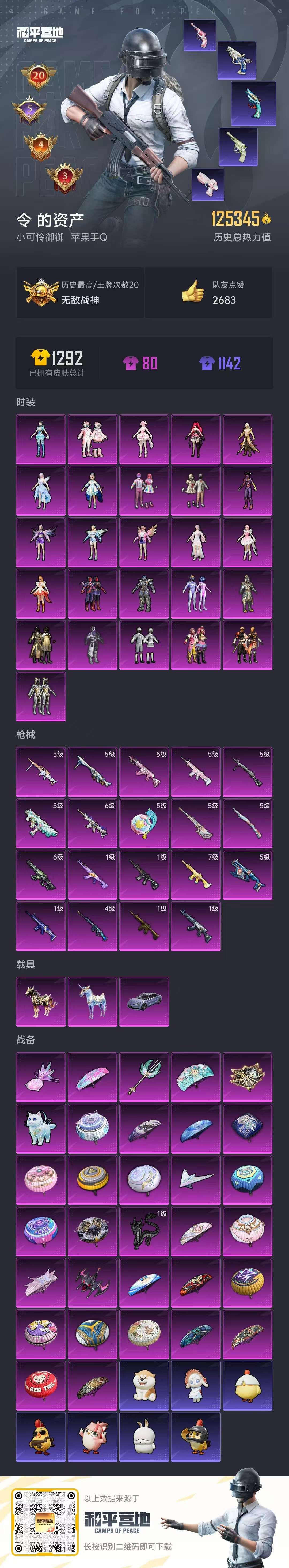 HPSJ3453921和平精英账号详情图2