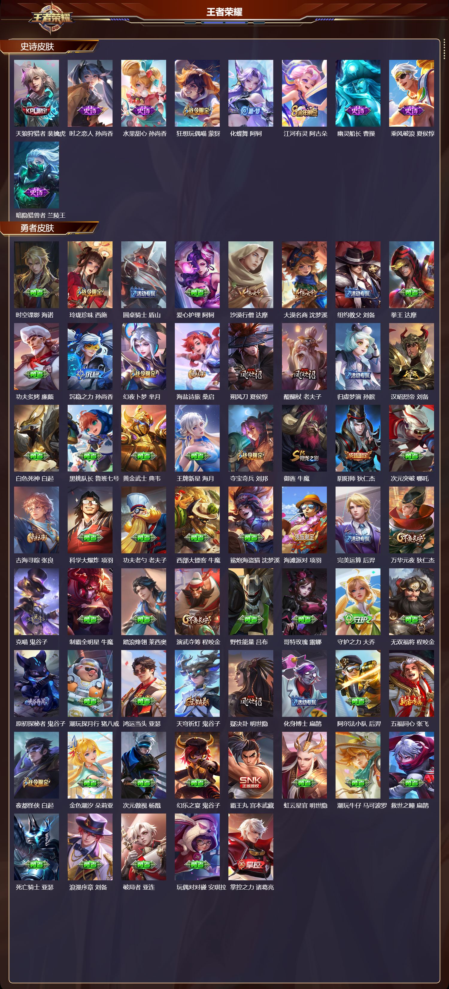 WZQM3482314王者荣耀账号详情图5