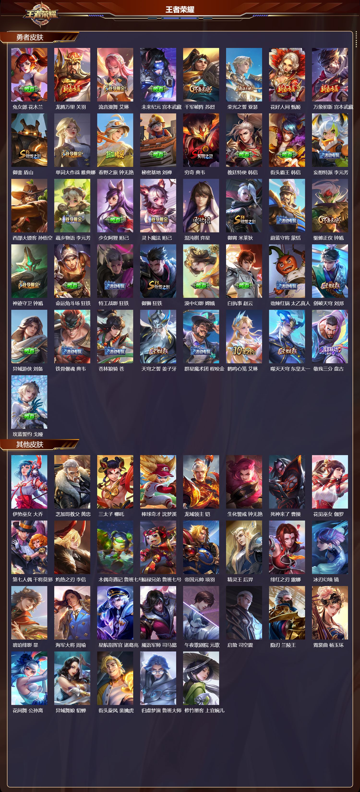 WZMK45571王者荣耀账号详情图4