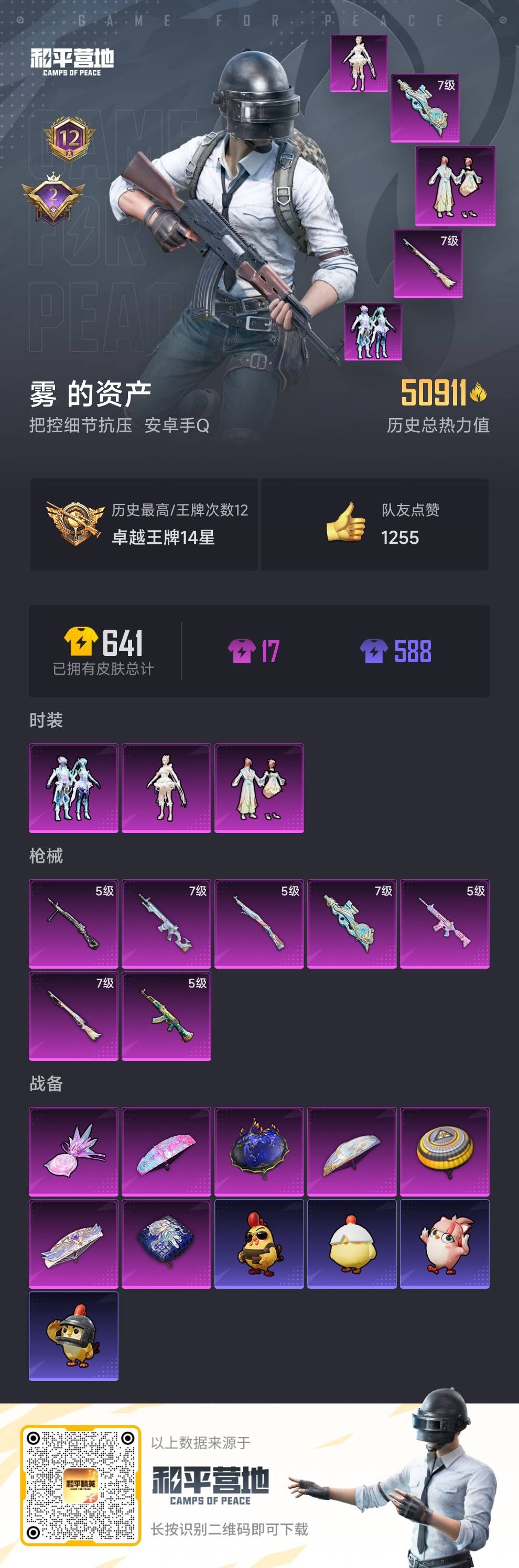 HPSJ3455031和平精英账号详情图4 HPSJ3455031和平精英账号详情图4