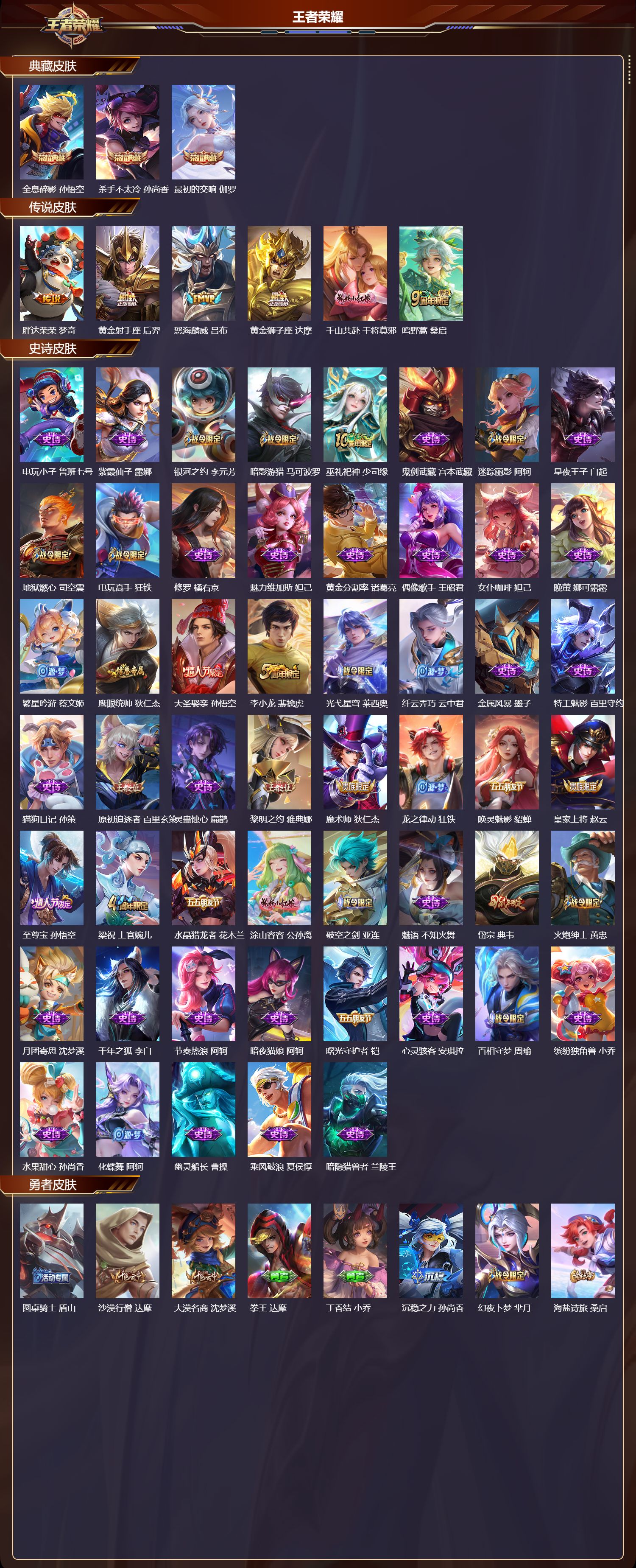 WZMK411560王者荣耀账号详情图2 WZMK411560王者荣耀账号详情图2