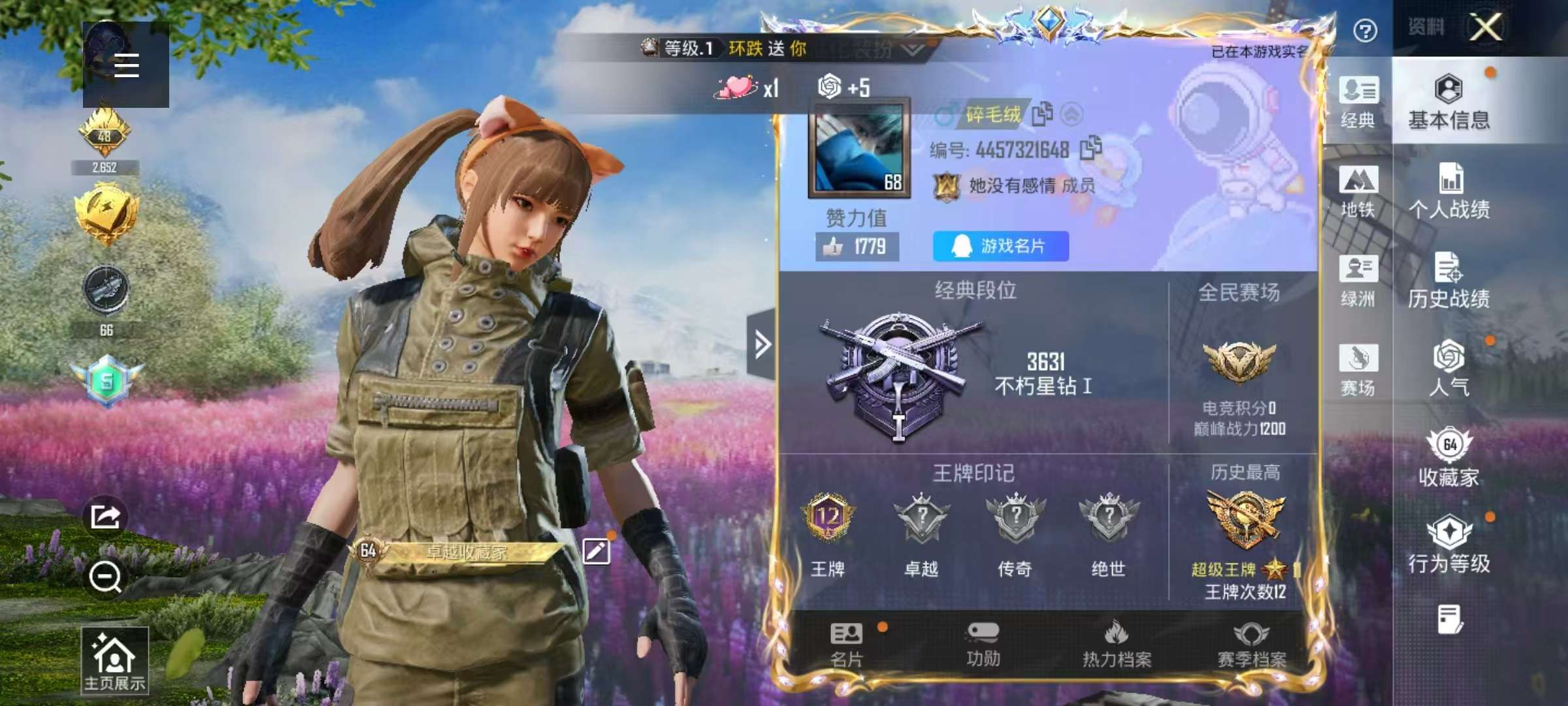 HPSJ45207和平精英账号详情图2