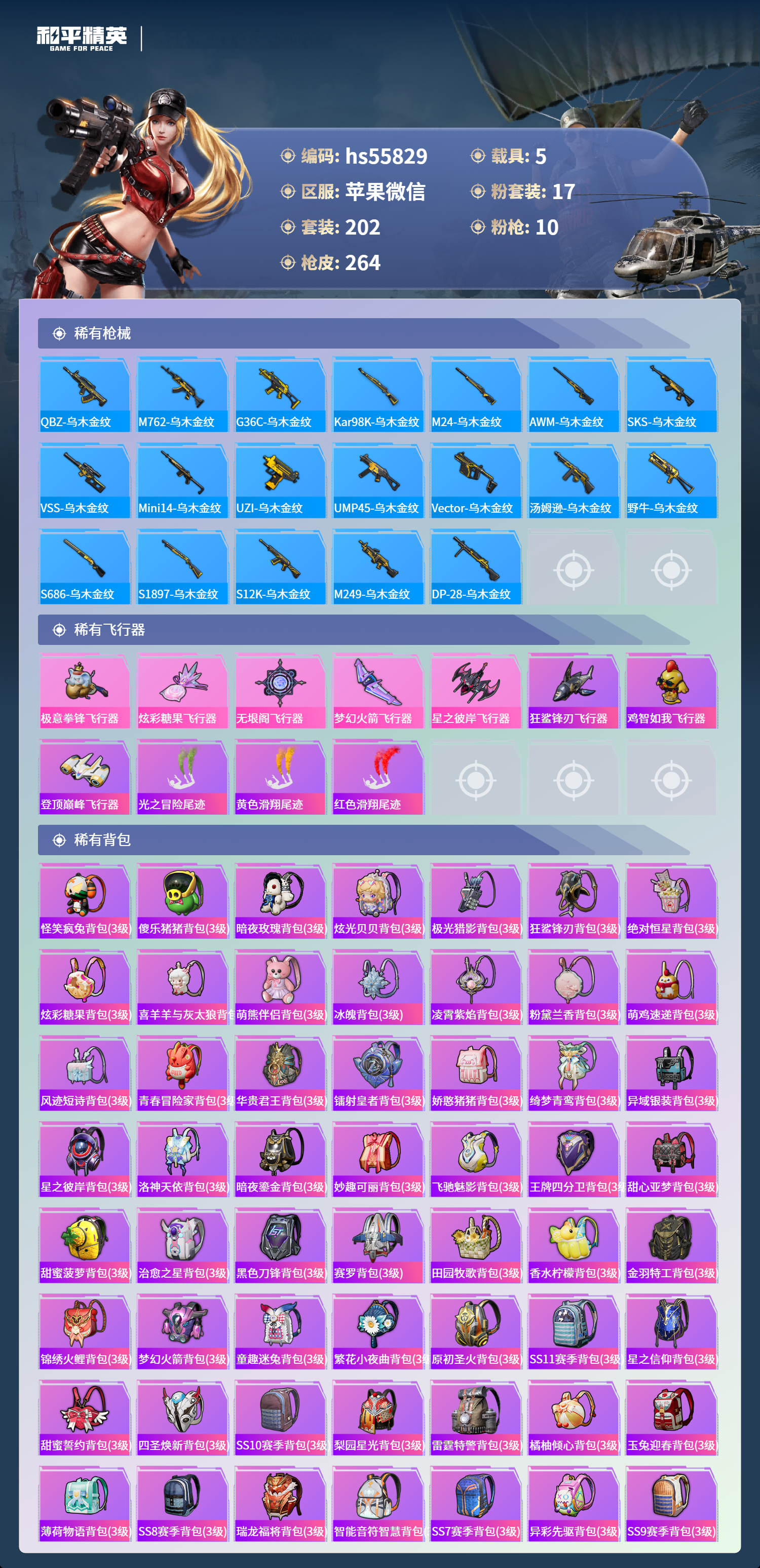 HPSJ3455092和平精英账号详情图10 HPSJ3455092和平精英账号详情图10