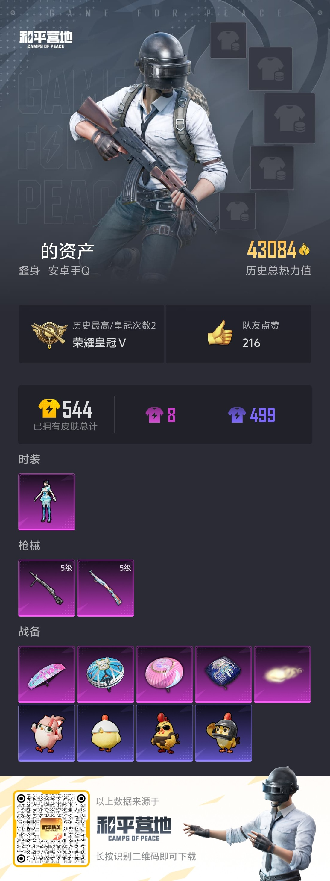 HPSJ40672和平精英账号详情图2