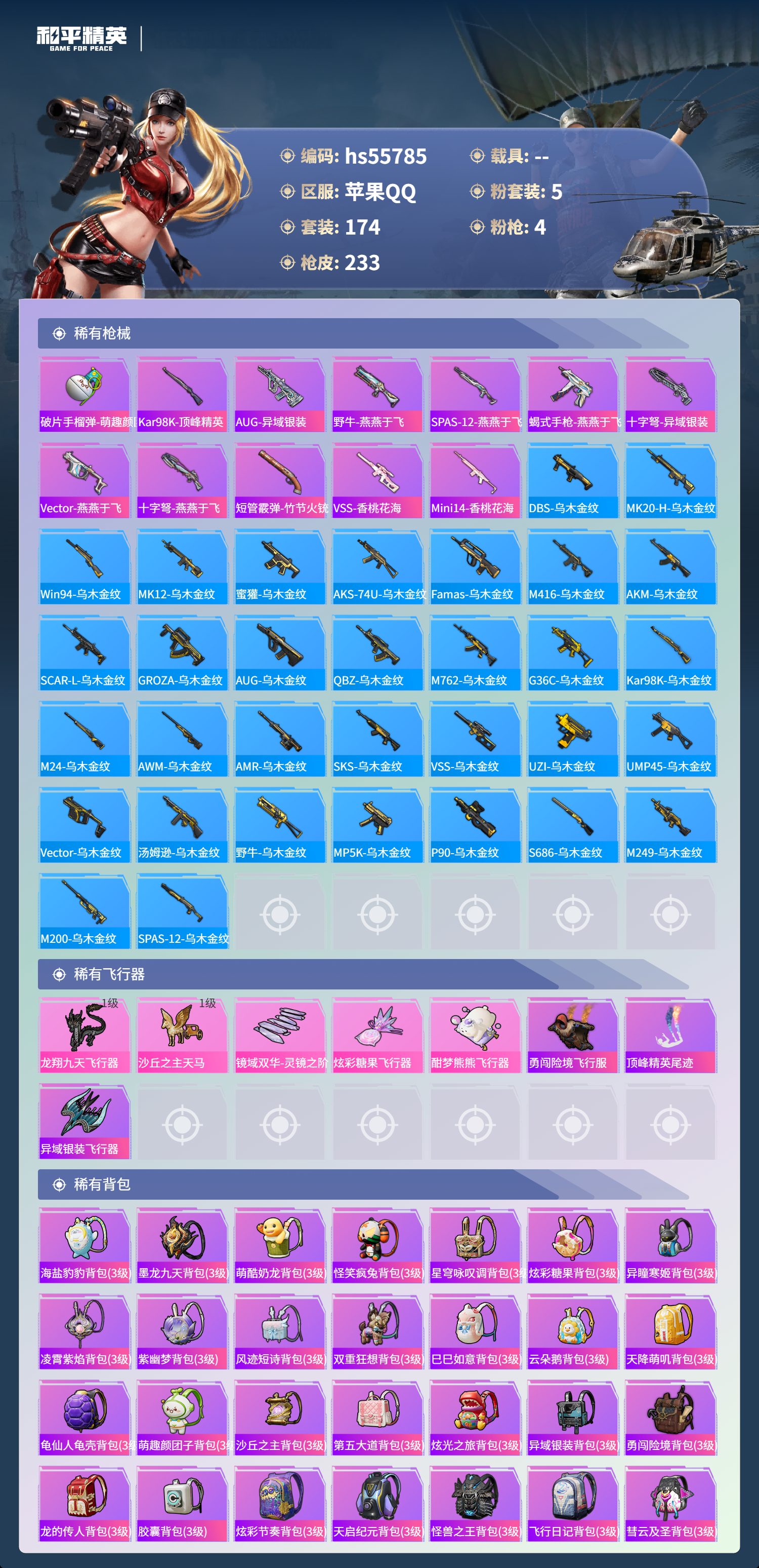 HPSJ45244和平精英账号详情图9