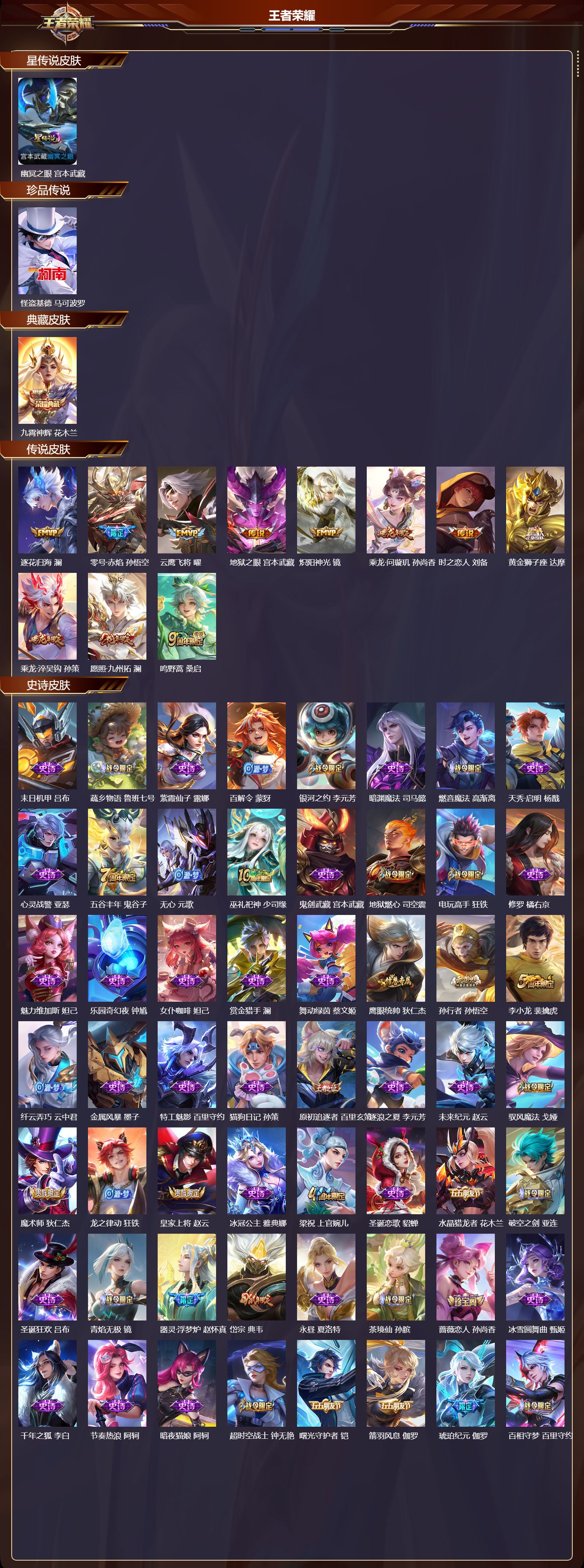 WZMK41375王者荣耀账号详情图2 WZMK41375王者荣耀账号详情图2