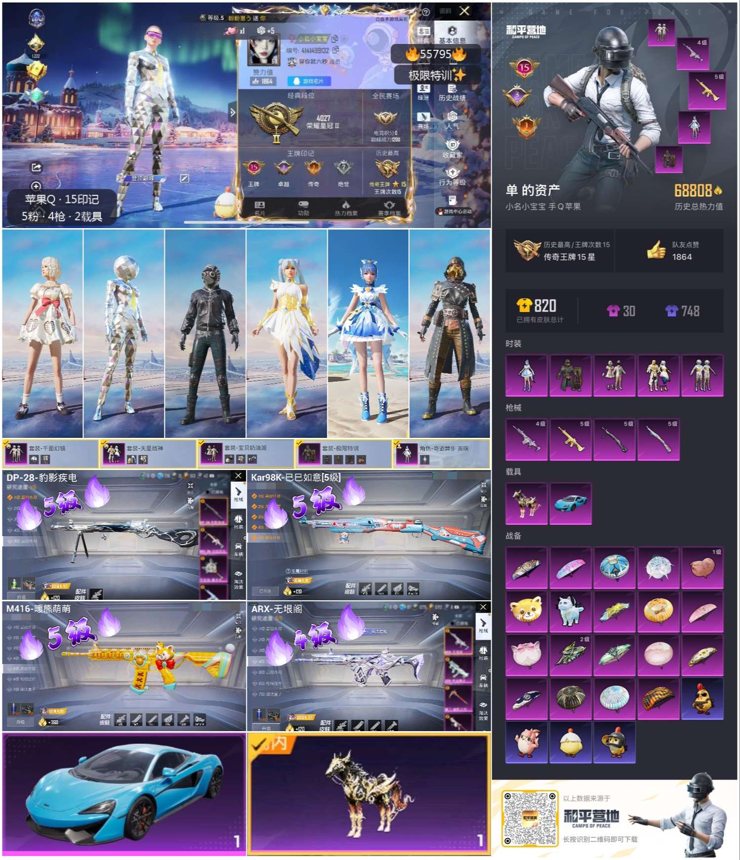 HPSJ45237和平精英账号详情图4