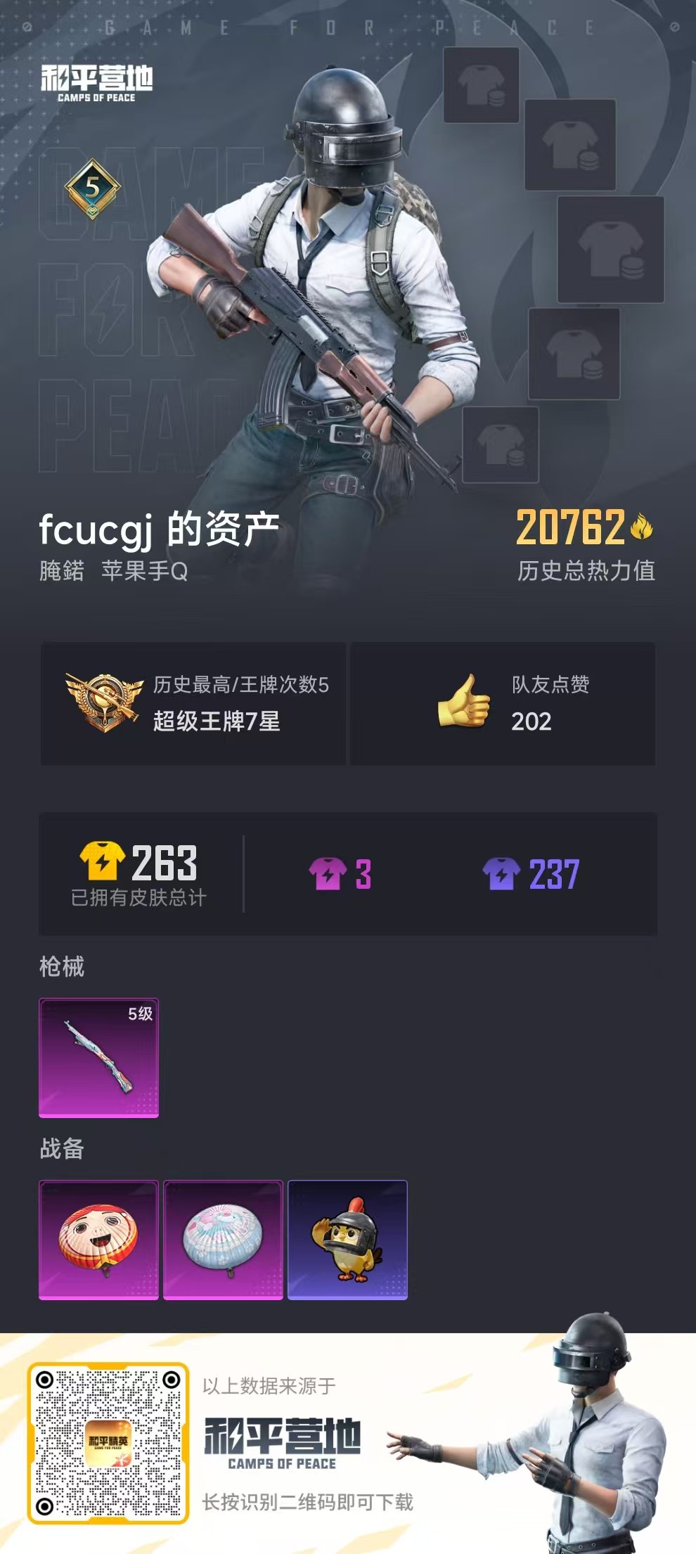 HPSJ40665和平精英账号详情图2