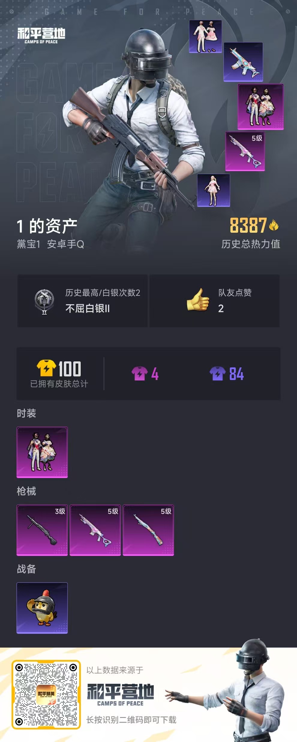 HPSJ3455088和平精英账号详情图2